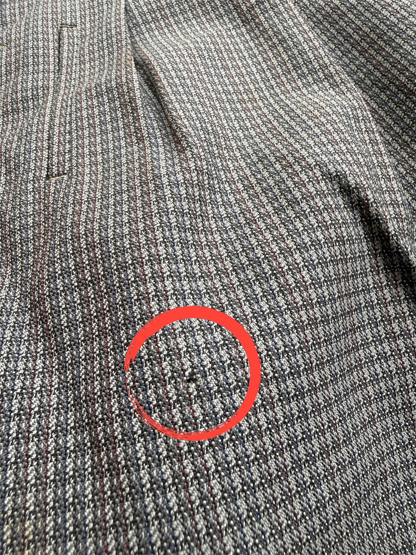 Vintage 1940s-50s European Houndstooth Wool Trousers