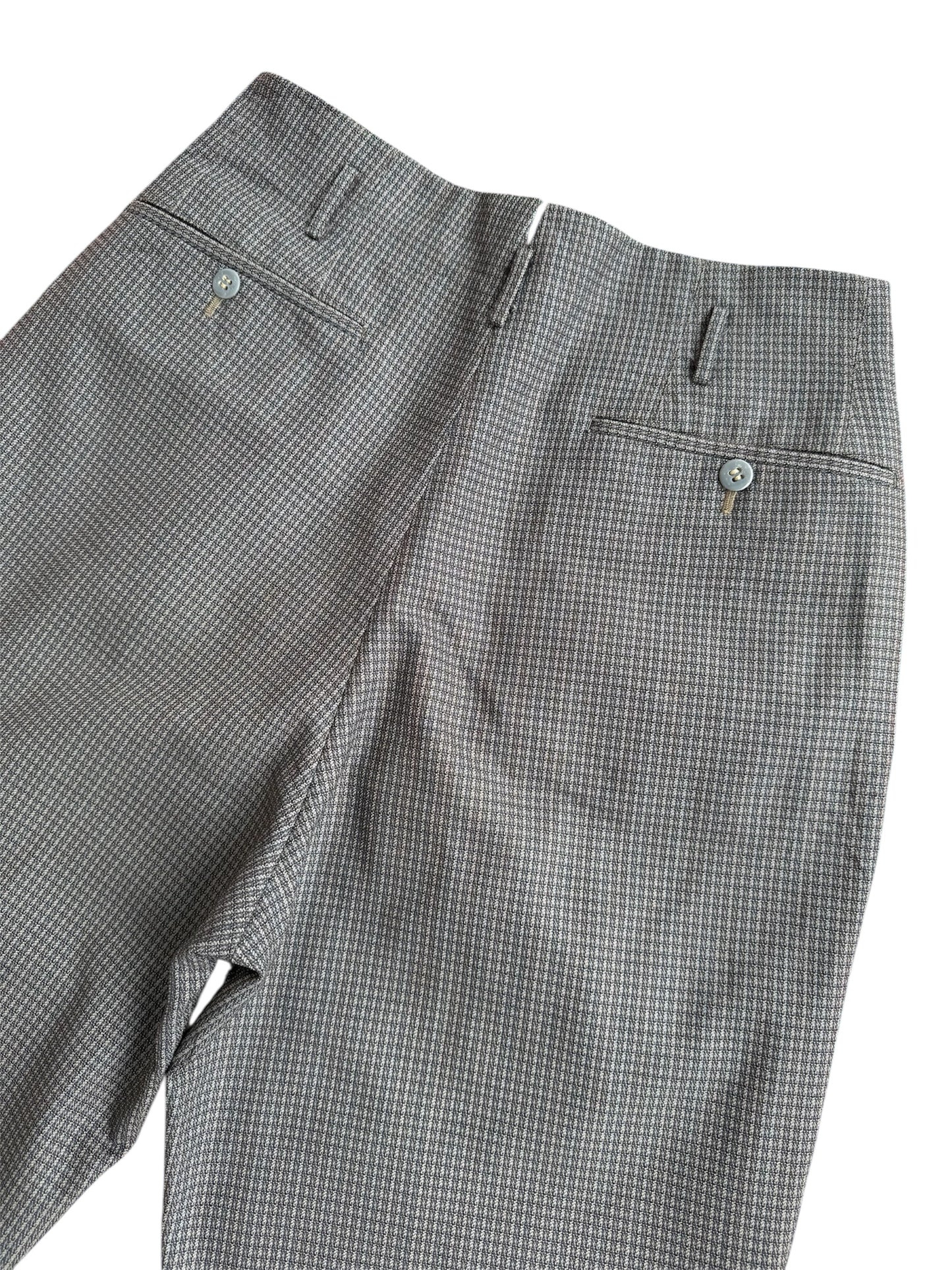 Vintage 1940s-50s European Houndstooth Wool Trousers