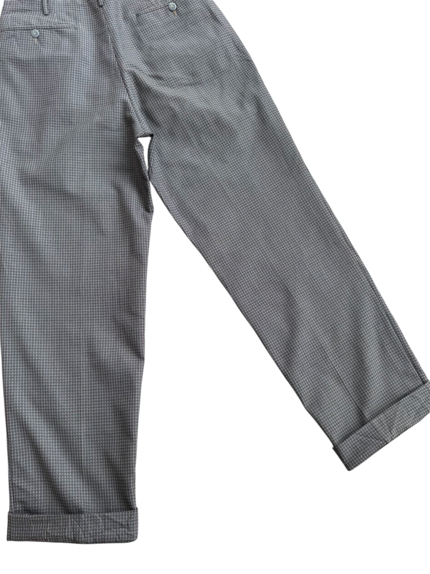 Vintage 1940s-50s European Houndstooth Wool Trousers