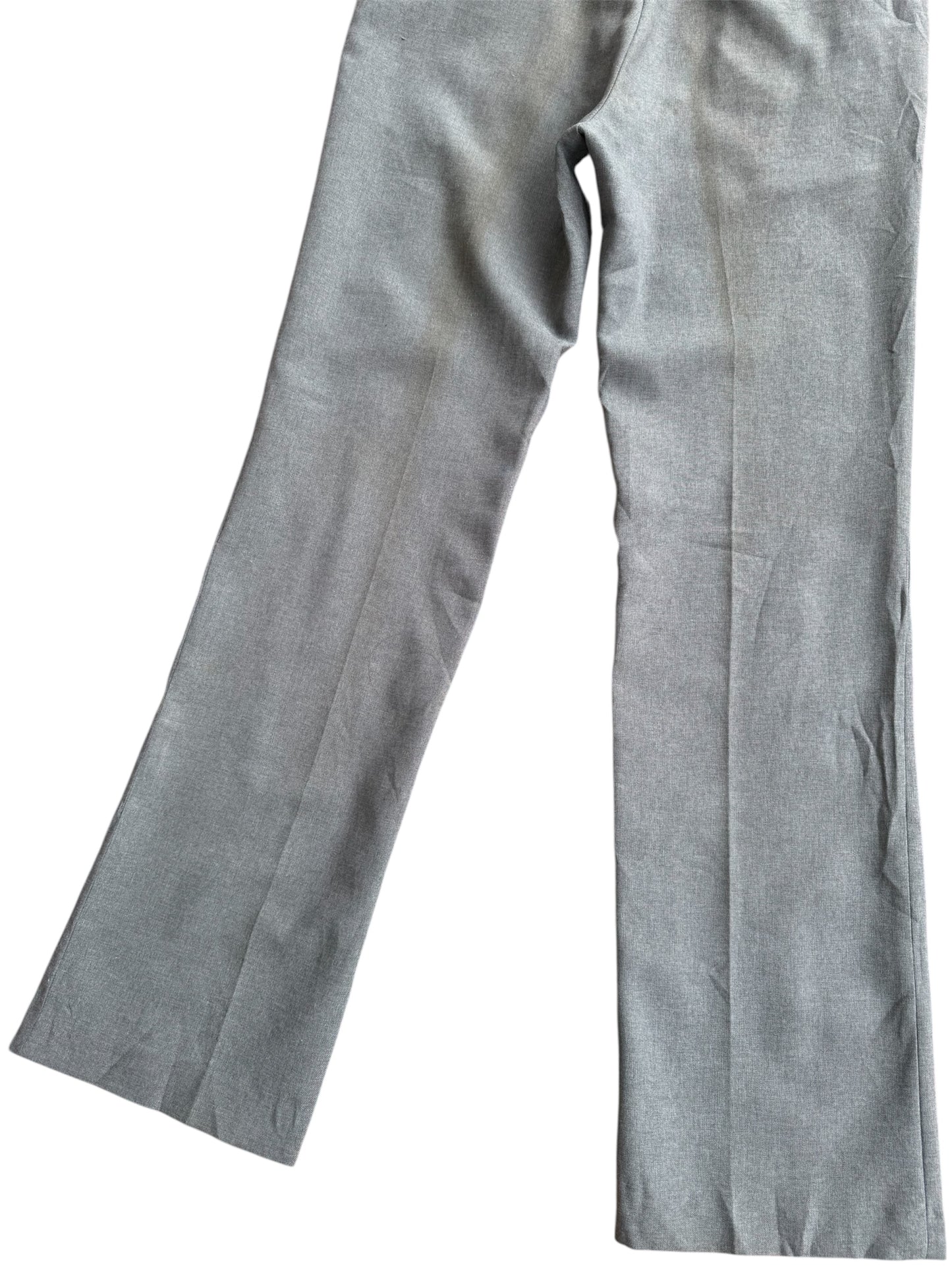 Vintage 1970s Botany 500 Grey Textured Slacks Made In Usa