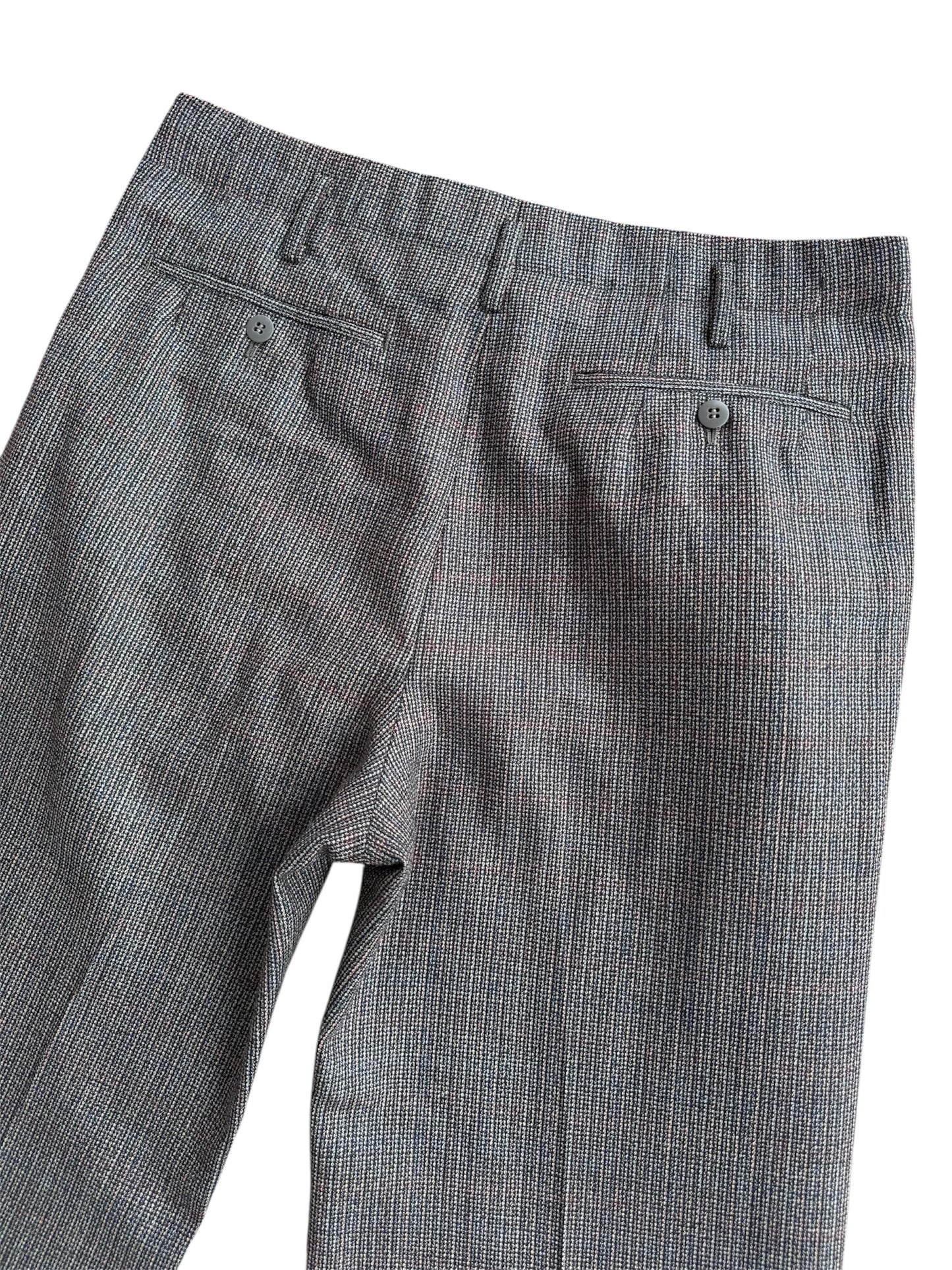 Vintage 1950s-60s European Textured Wool Trousers