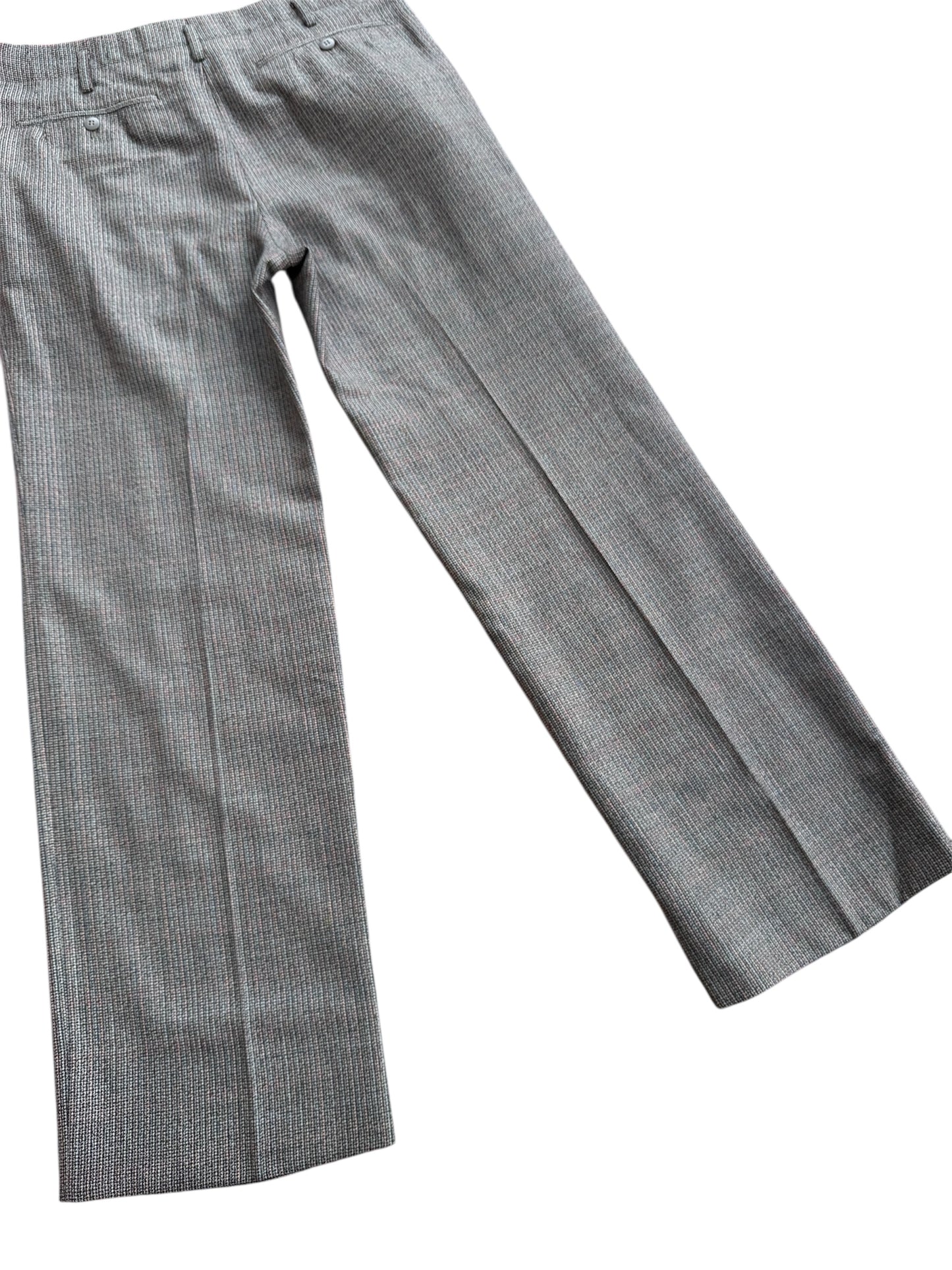 Vintage 1950s-60s European Textured Wool Trousers