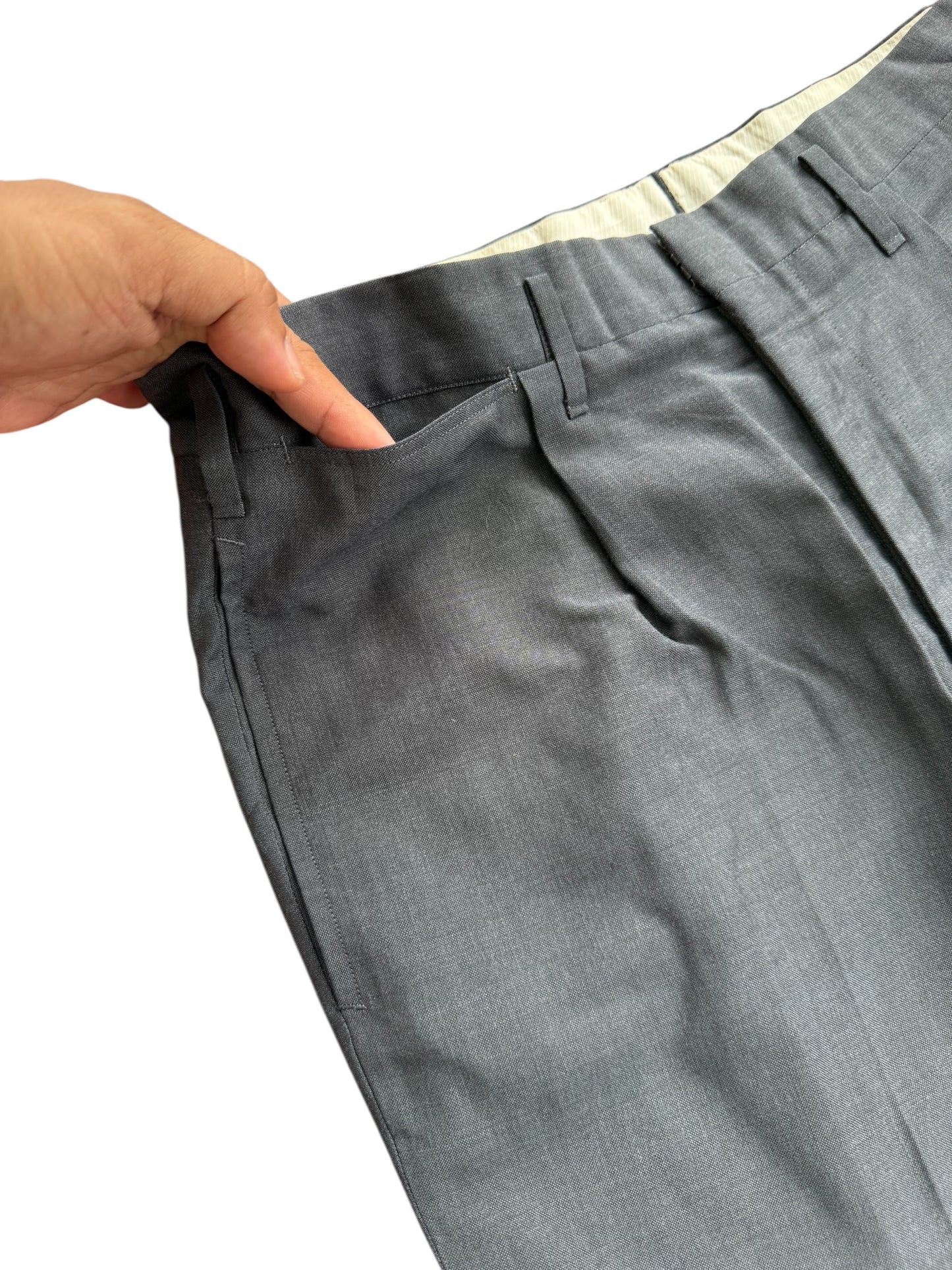 Vintage 1950s Japanese Tailored Sharkskin Trousers