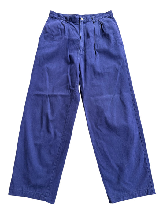 Vintage 1960-70s Vintage French Cotton Workwear Trousers
