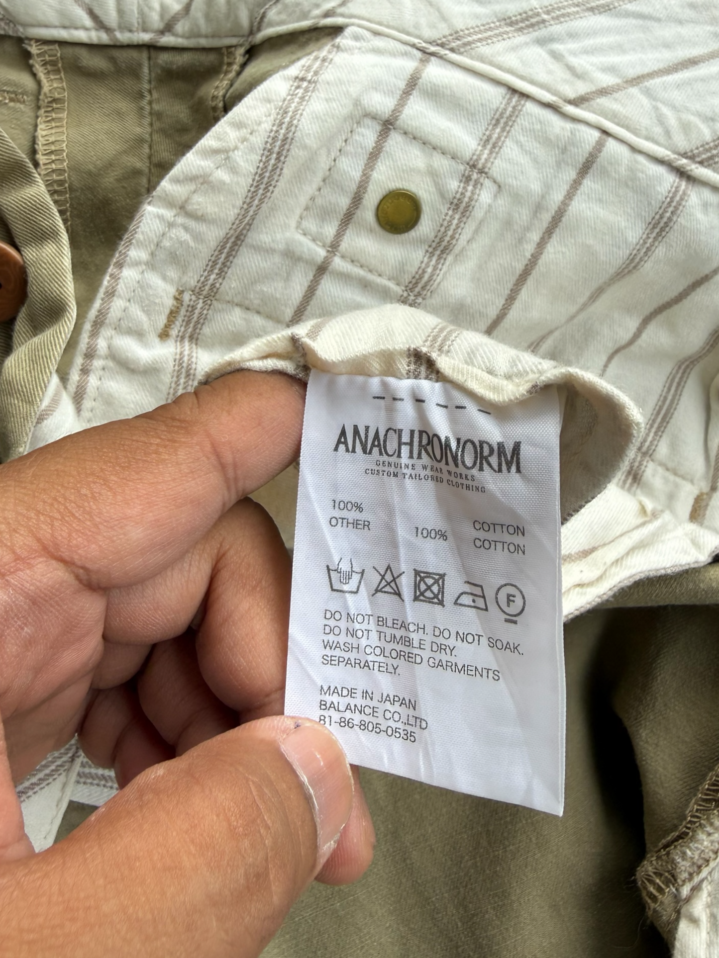 Anachronorm Japanese Workwear Trousers Repro 1930s Military Style