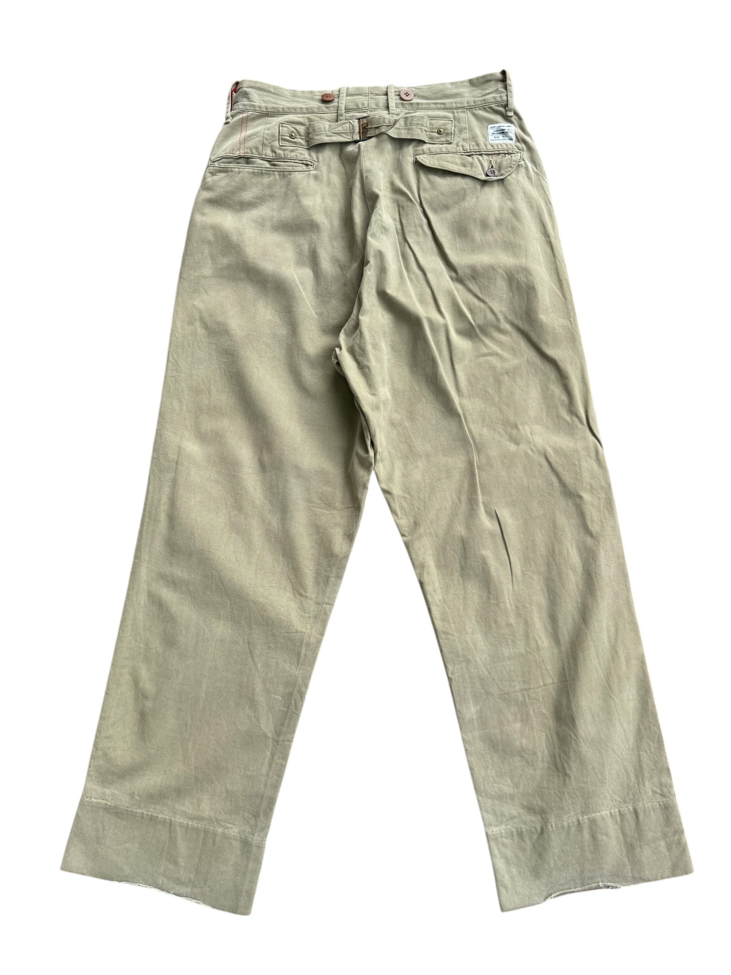 Anachronorm Japanese Workwear Trousers Repro 1930s Military Style