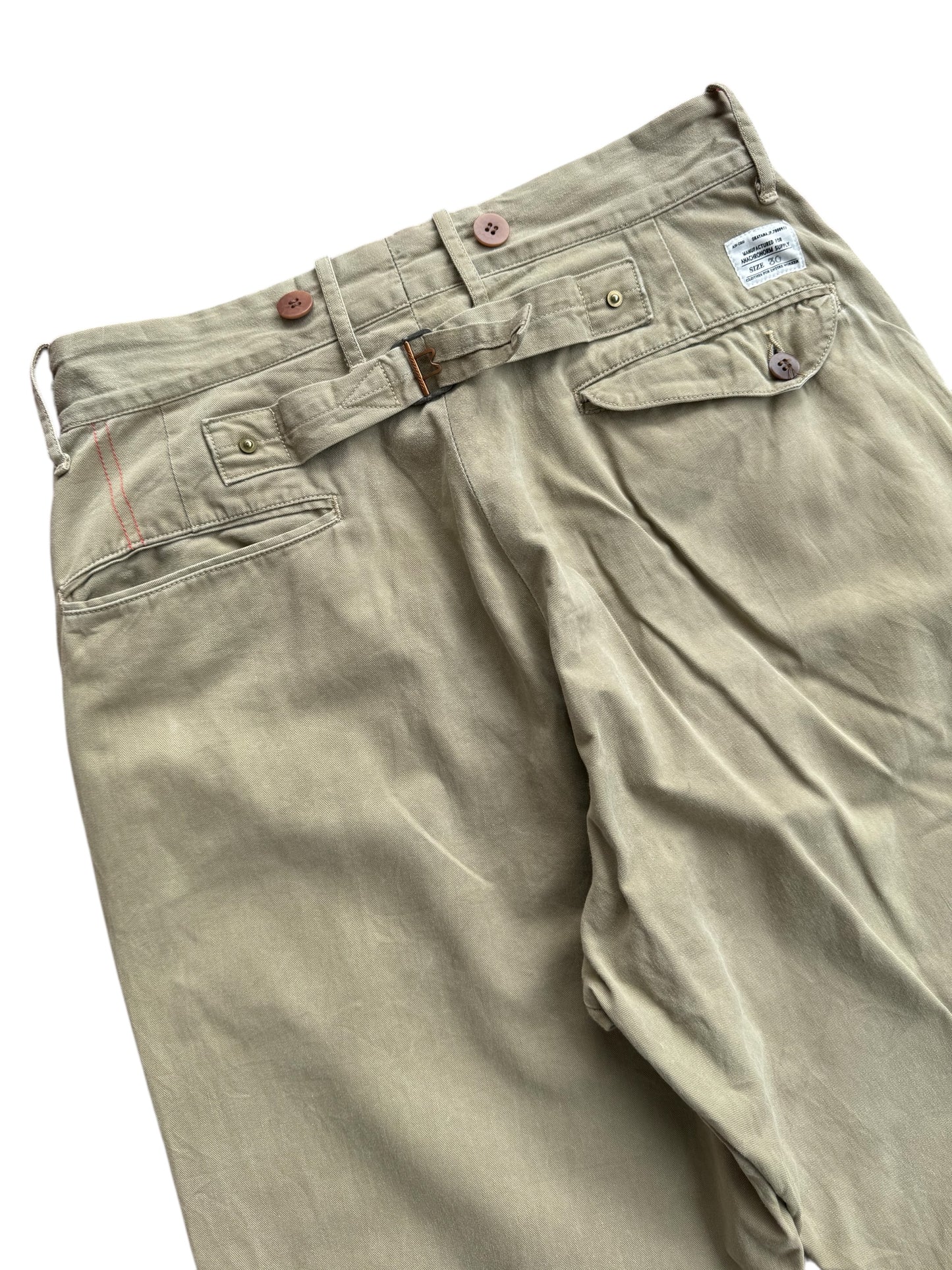 Anachronorm Japanese Workwear Trousers Repro 1930s Military Style