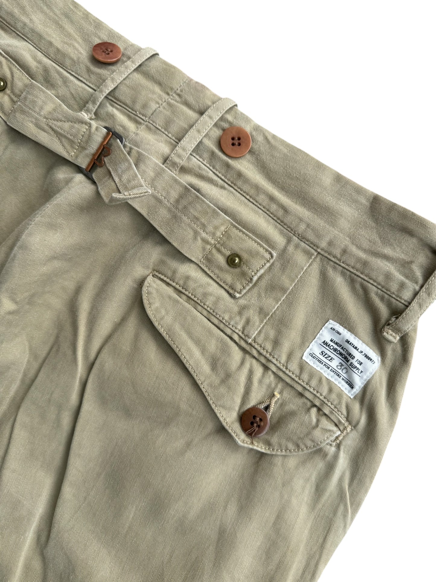 Anachronorm Japanese Workwear Trousers Repro 1930s Military Style
