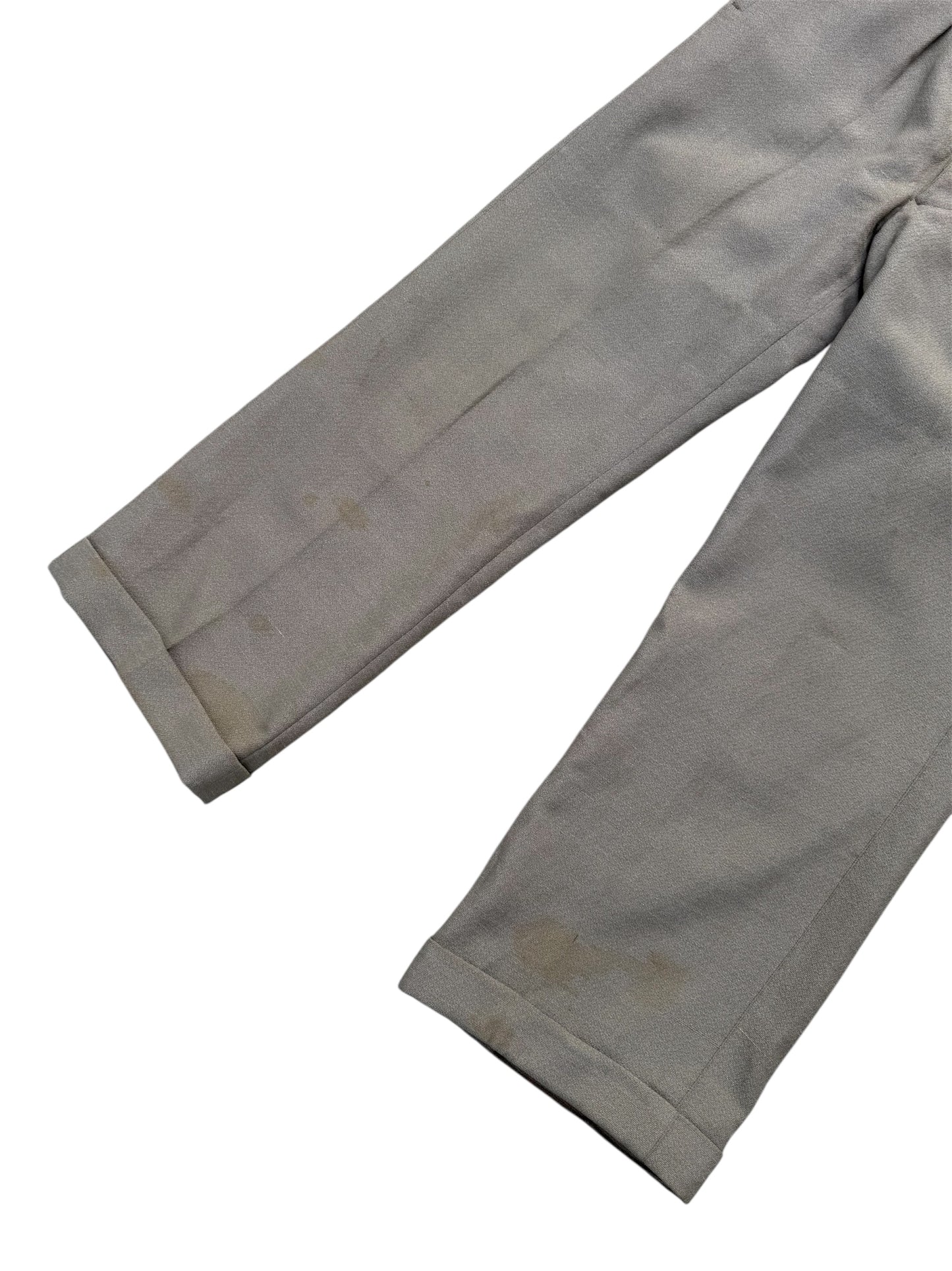 Vintage 1950s European Military Officer Gabardine Wool Trousers