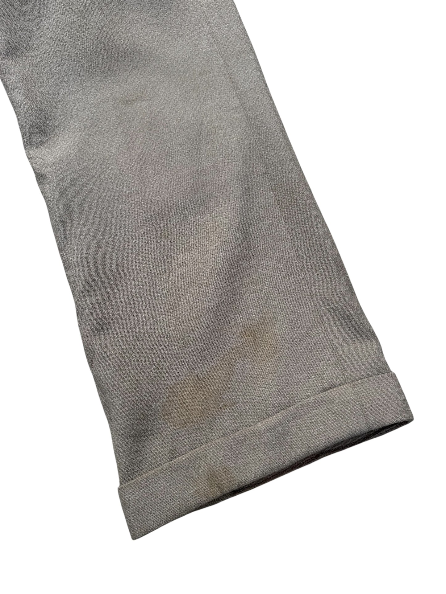 Vintage 1950s European Military Officer Gabardine Wool Trousers