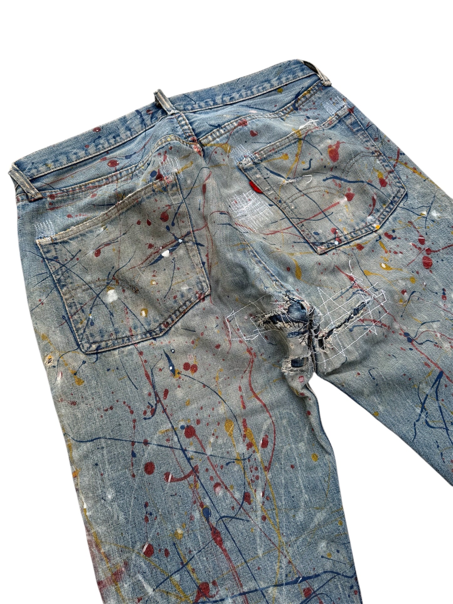 Vintage 1970s Levi’s 501 Boro Patchwork Denim