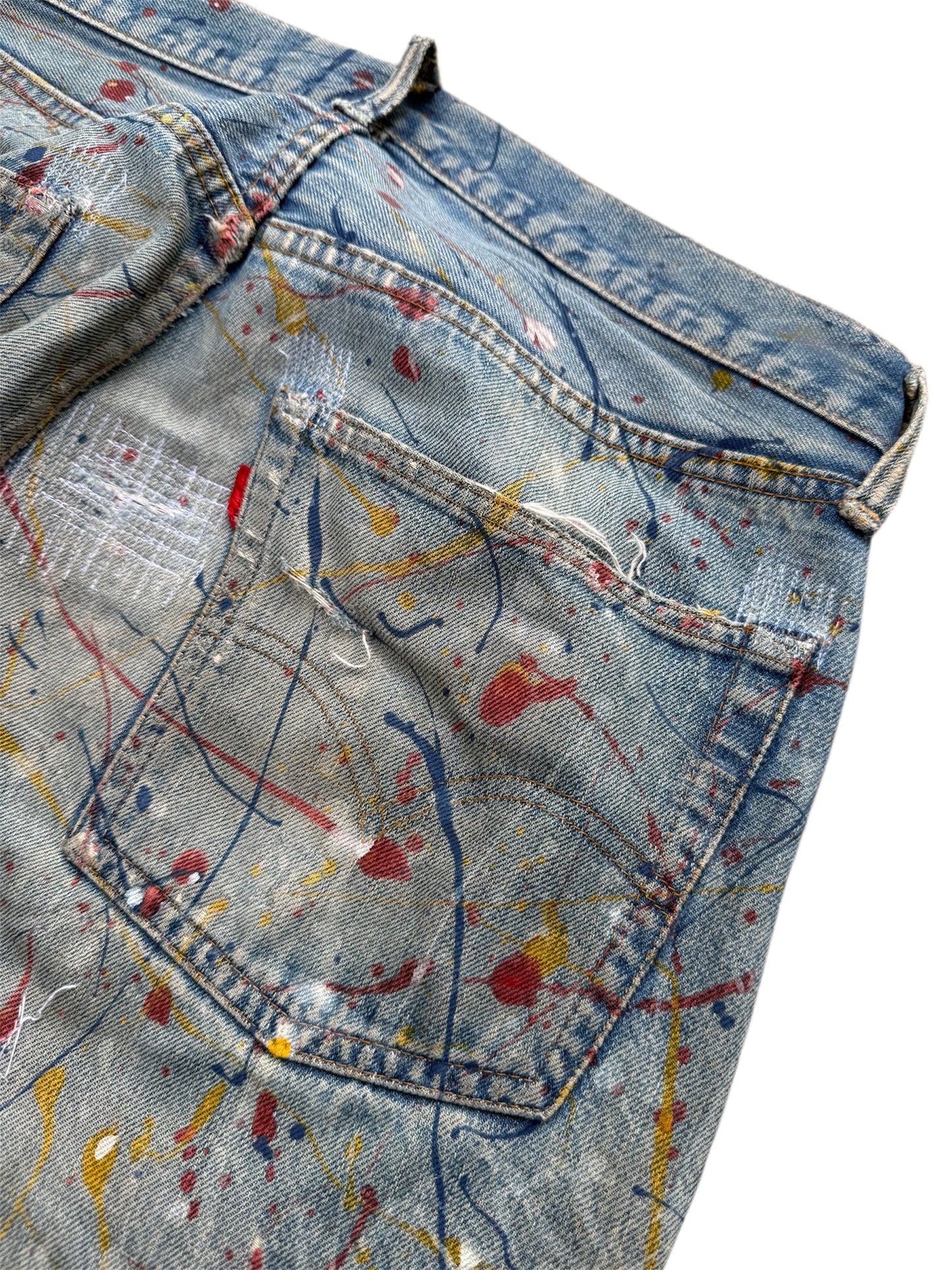 Vintage 1970s Levi’s 501 Boro Patchwork Denim