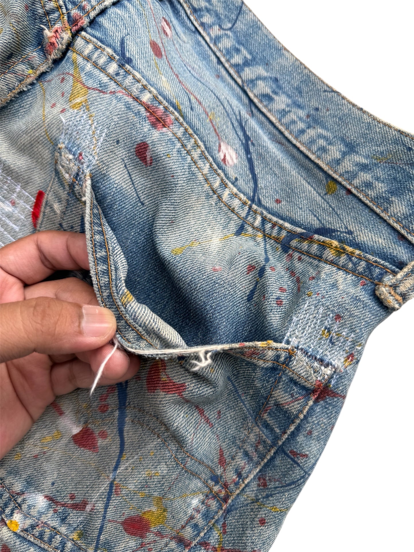 Vintage 1970s Levi’s 501 Boro Patchwork Denim