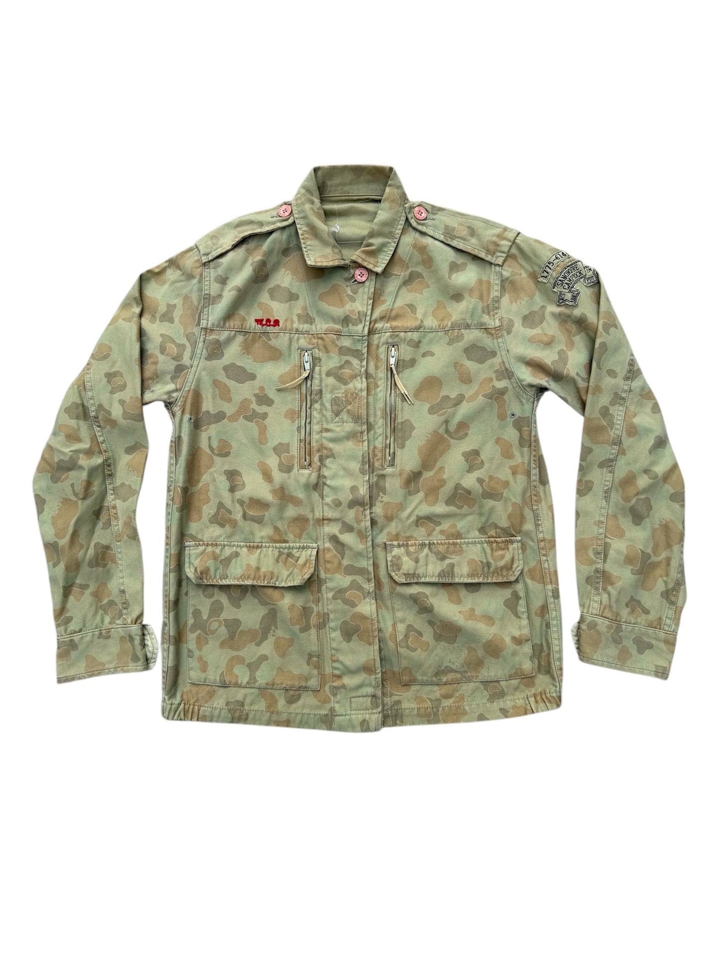 Rodeo Crowns Japan Camo Military Jacket Pin-Up Back Graphic