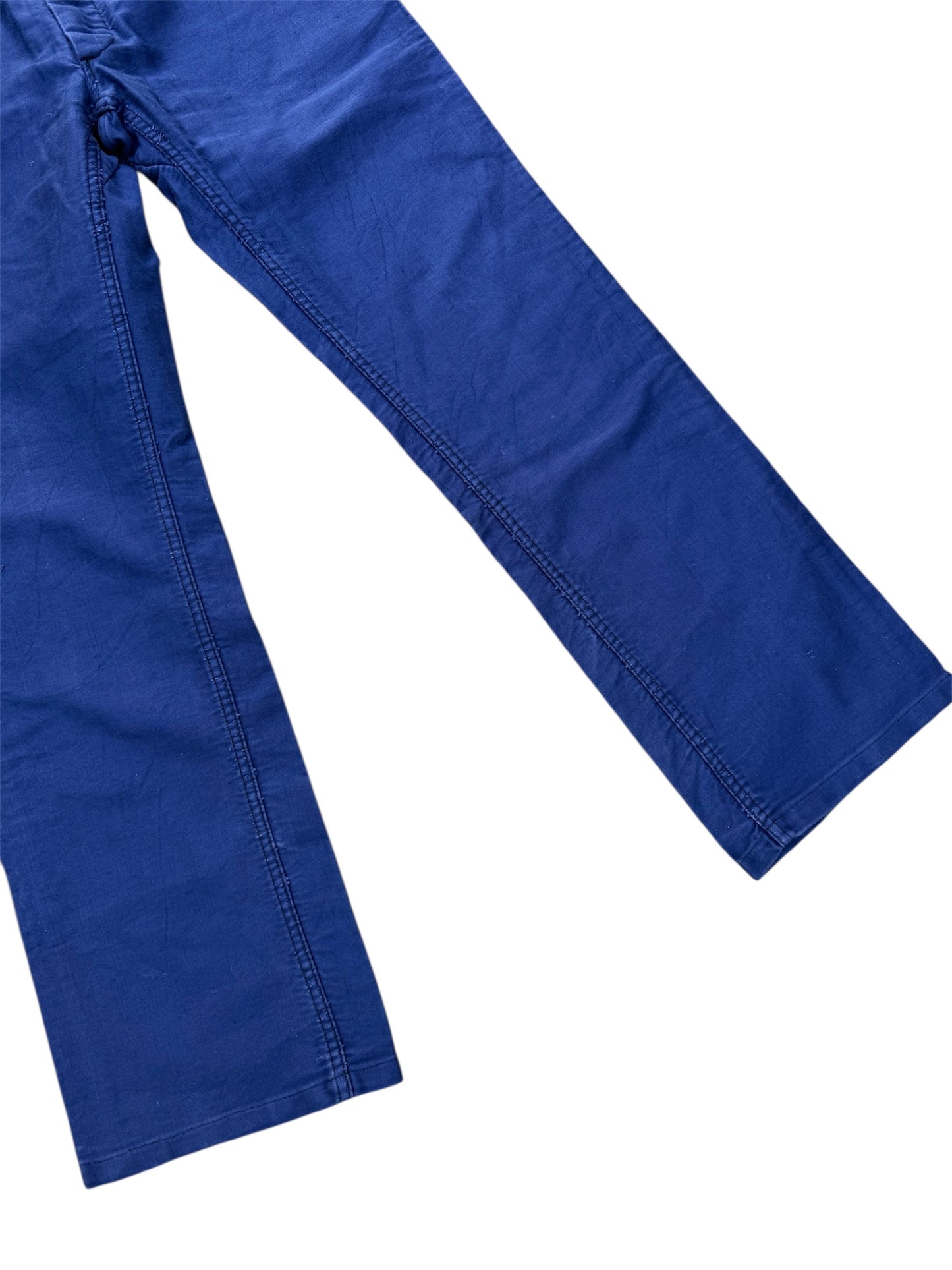 Vintage 1940s–50s Mont Kemmel French Workwear Pants Indigo Bleu de Travail