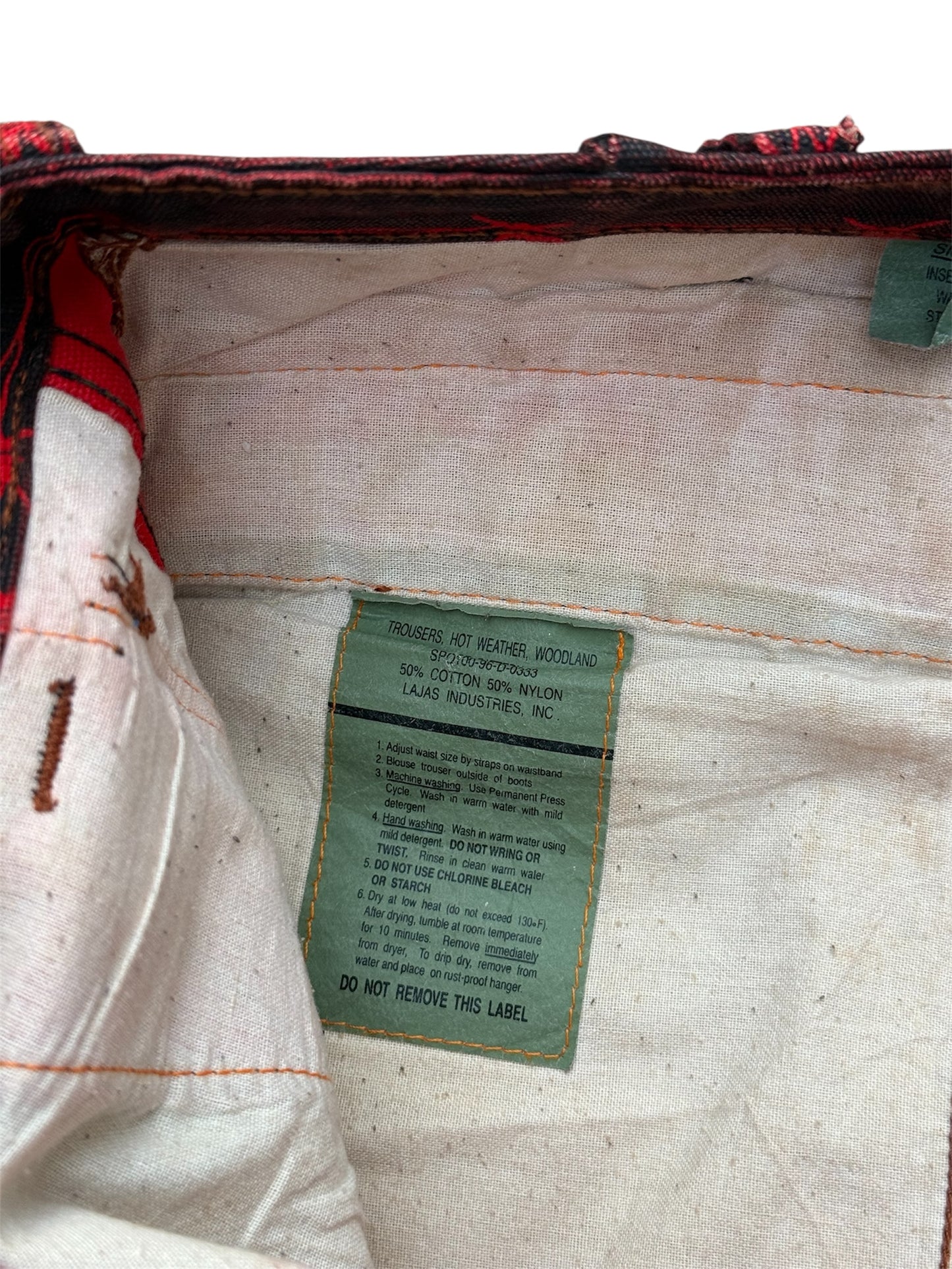 Custom Barbed Wire Military Trousers Punk Distressed