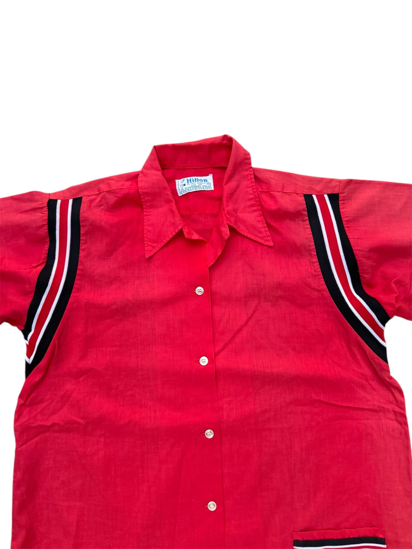 Vintage 1960s Hilton Bowling Shirt Made in USA