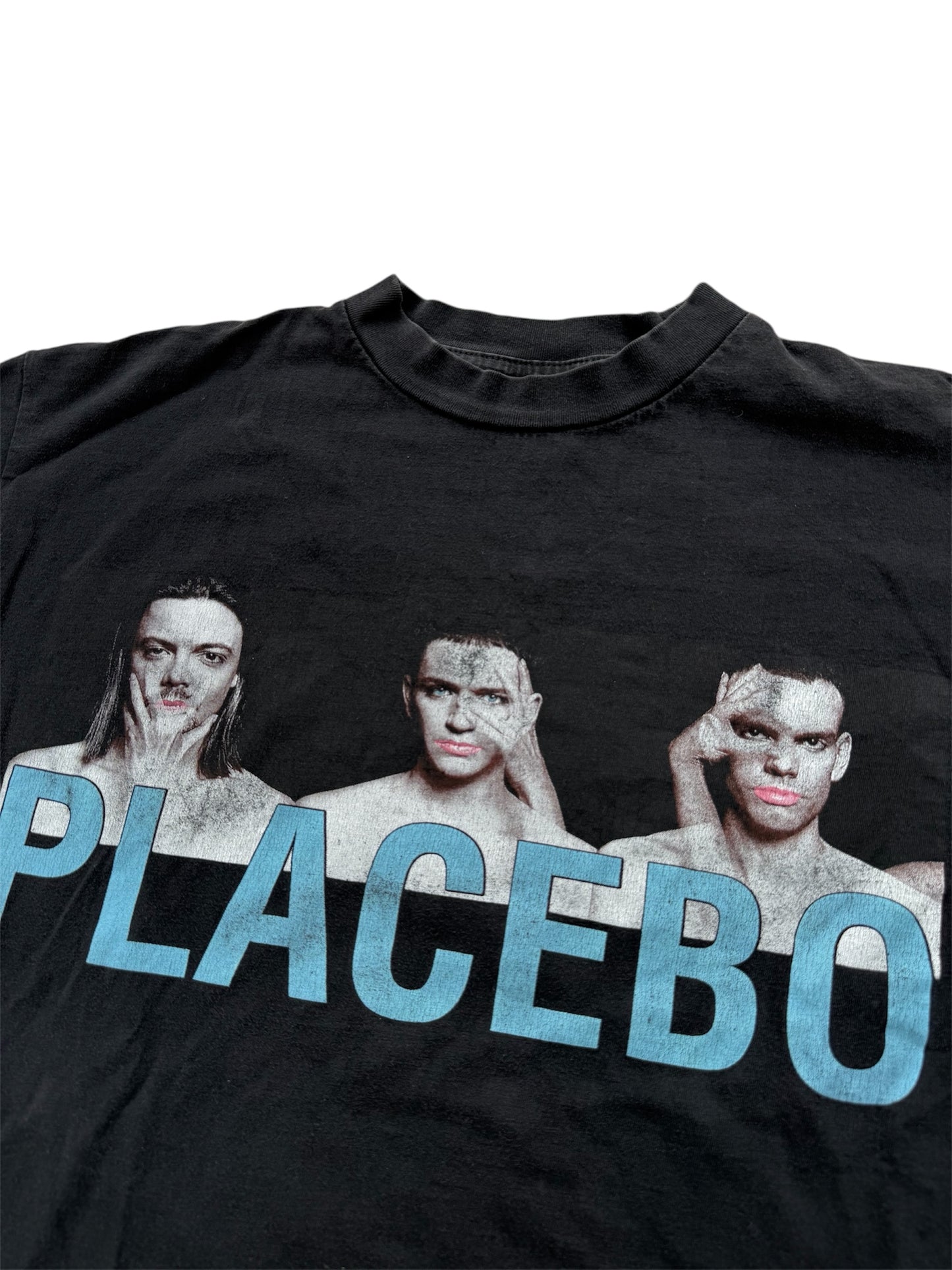 Vintage Placebo Band T-Shirt Alt Rock Tee Double-Sided Graphic