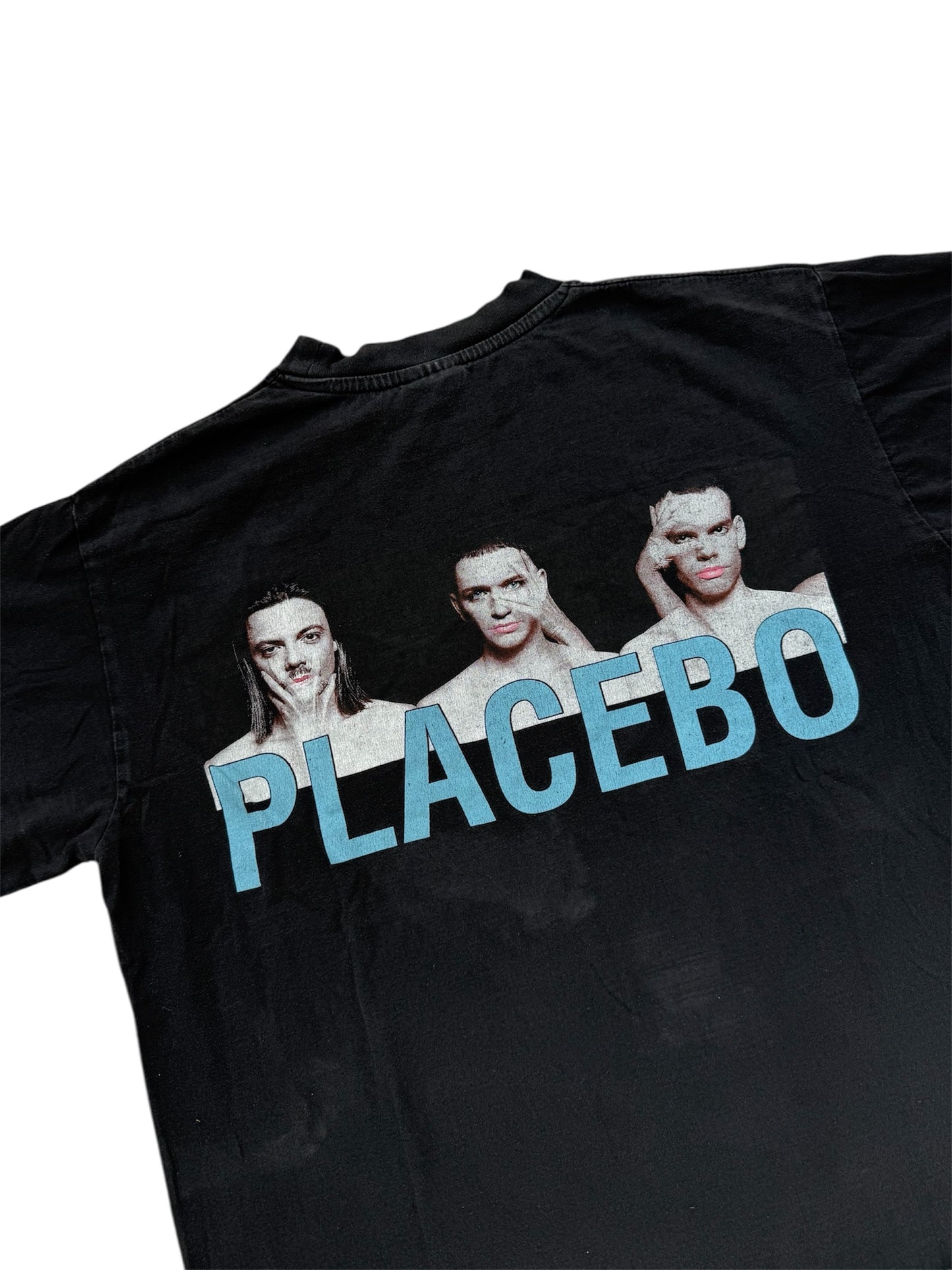 Vintage Placebo Band T-Shirt Alt Rock Tee Double-Sided Graphic