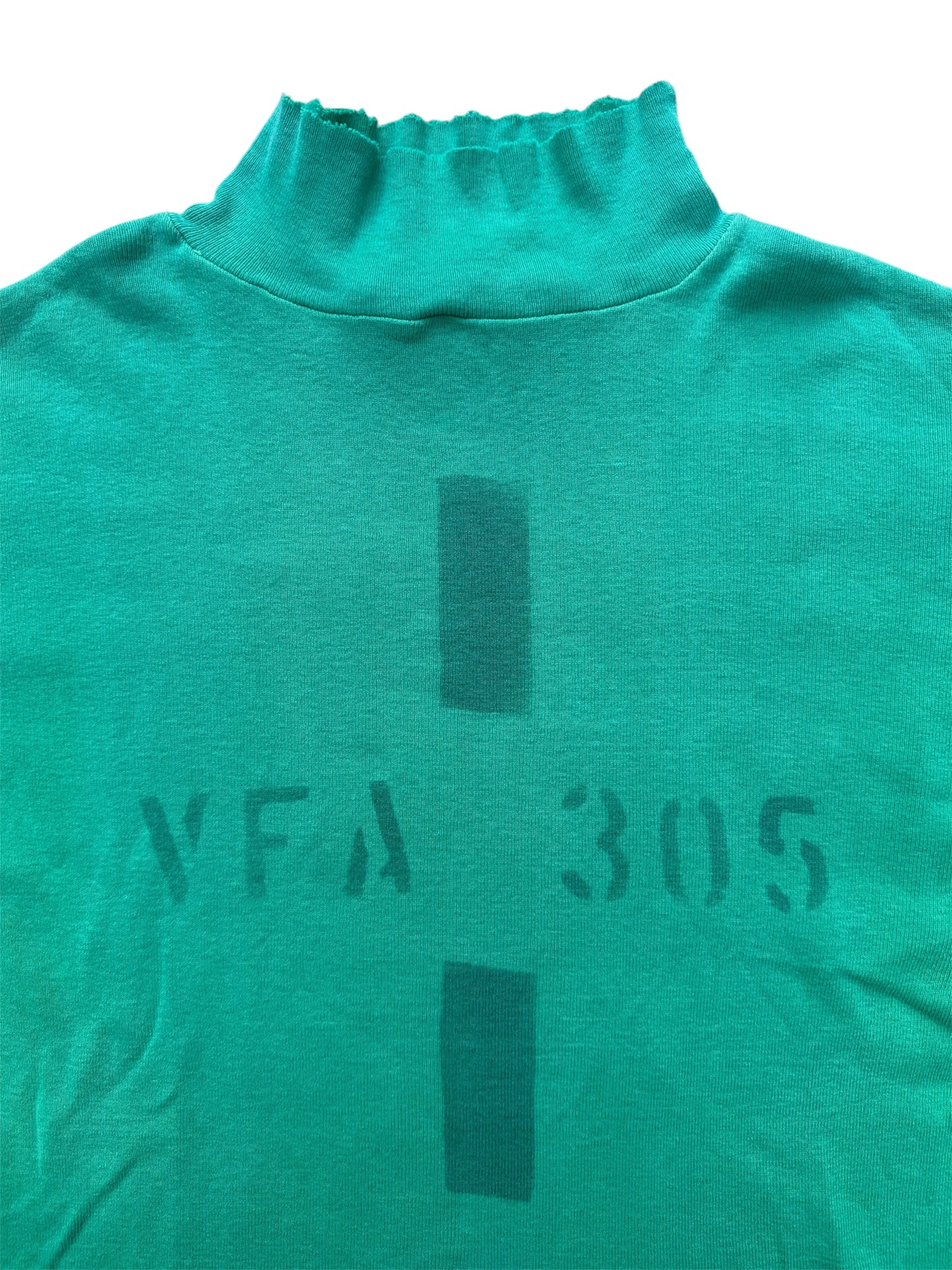 Vintage 1990 US Navy Flight Deck Crew Jersey VFA-305 Stencil Lally MFG Deck Green Turtleneck