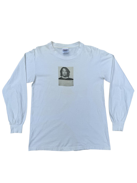 Vintage Keanu Reeves Mugshot Long Sleeve Incident Report Shirt