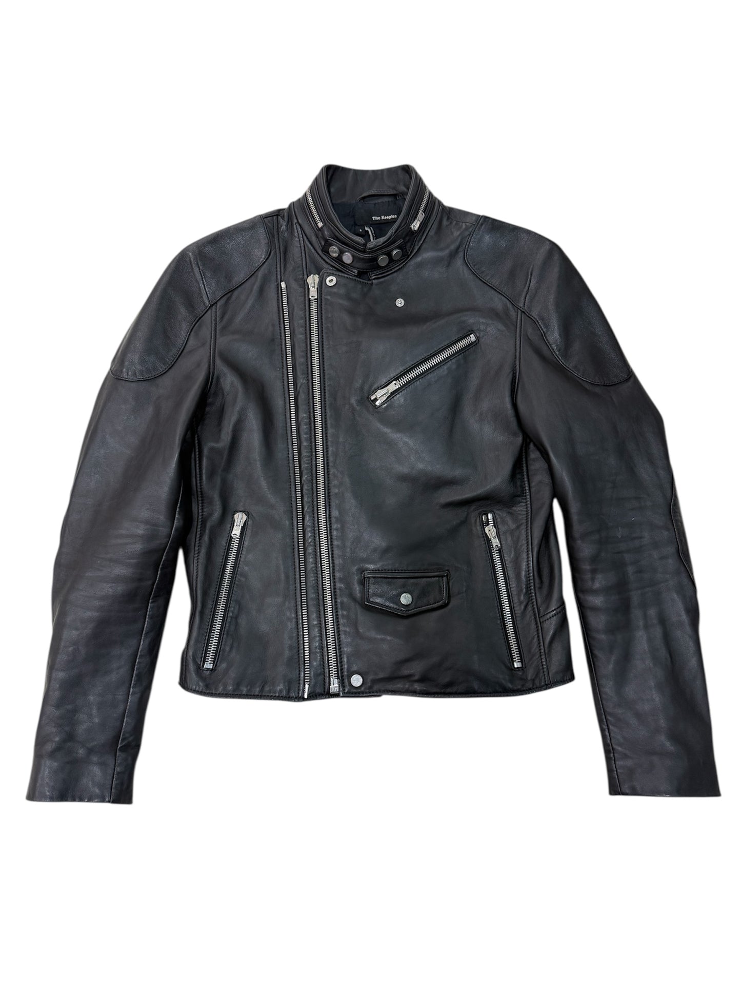 The Kooples Lambskin Leather Biker Jacket SS14