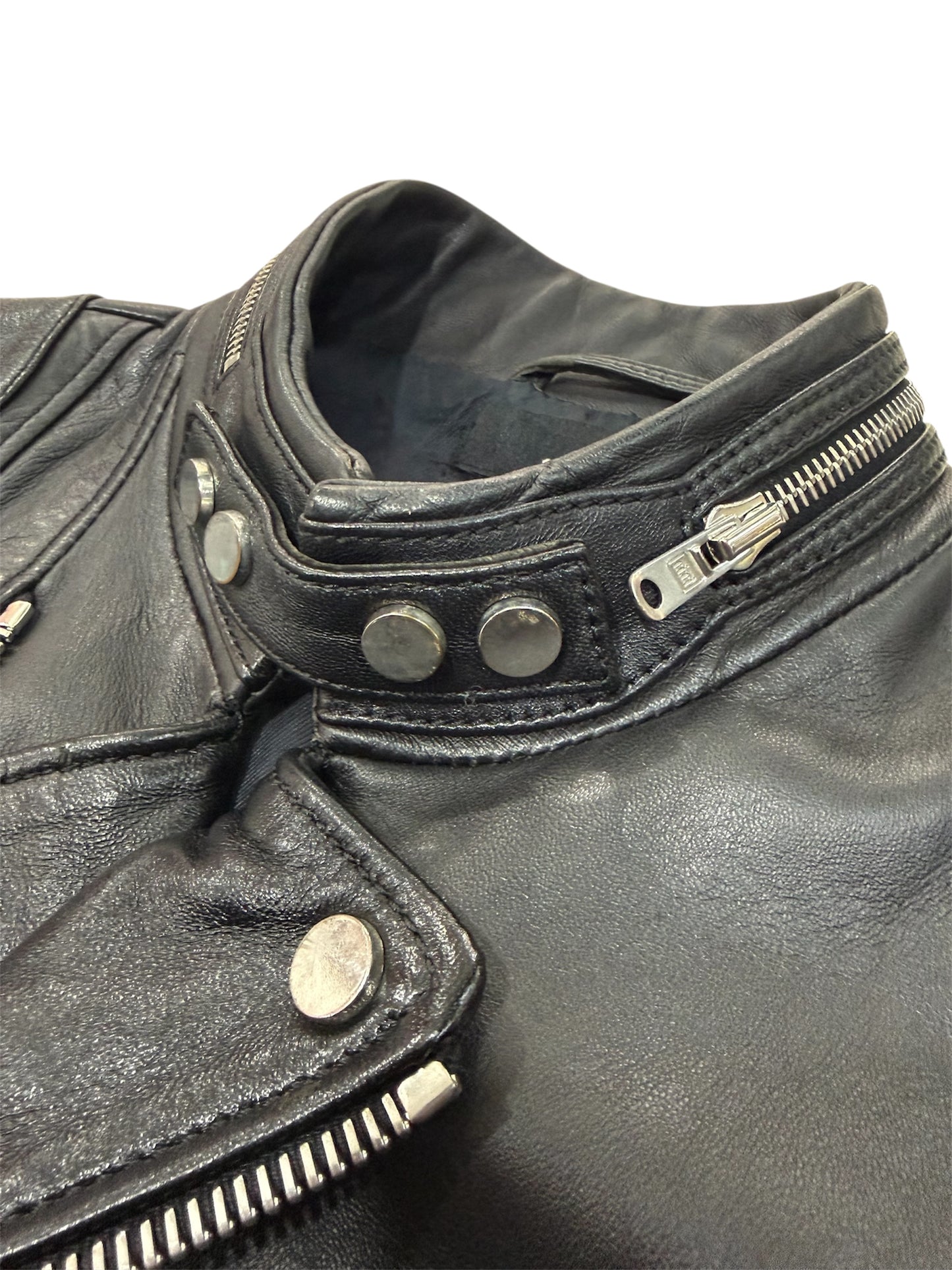 The Kooples Lambskin Leather Biker Jacket SS14