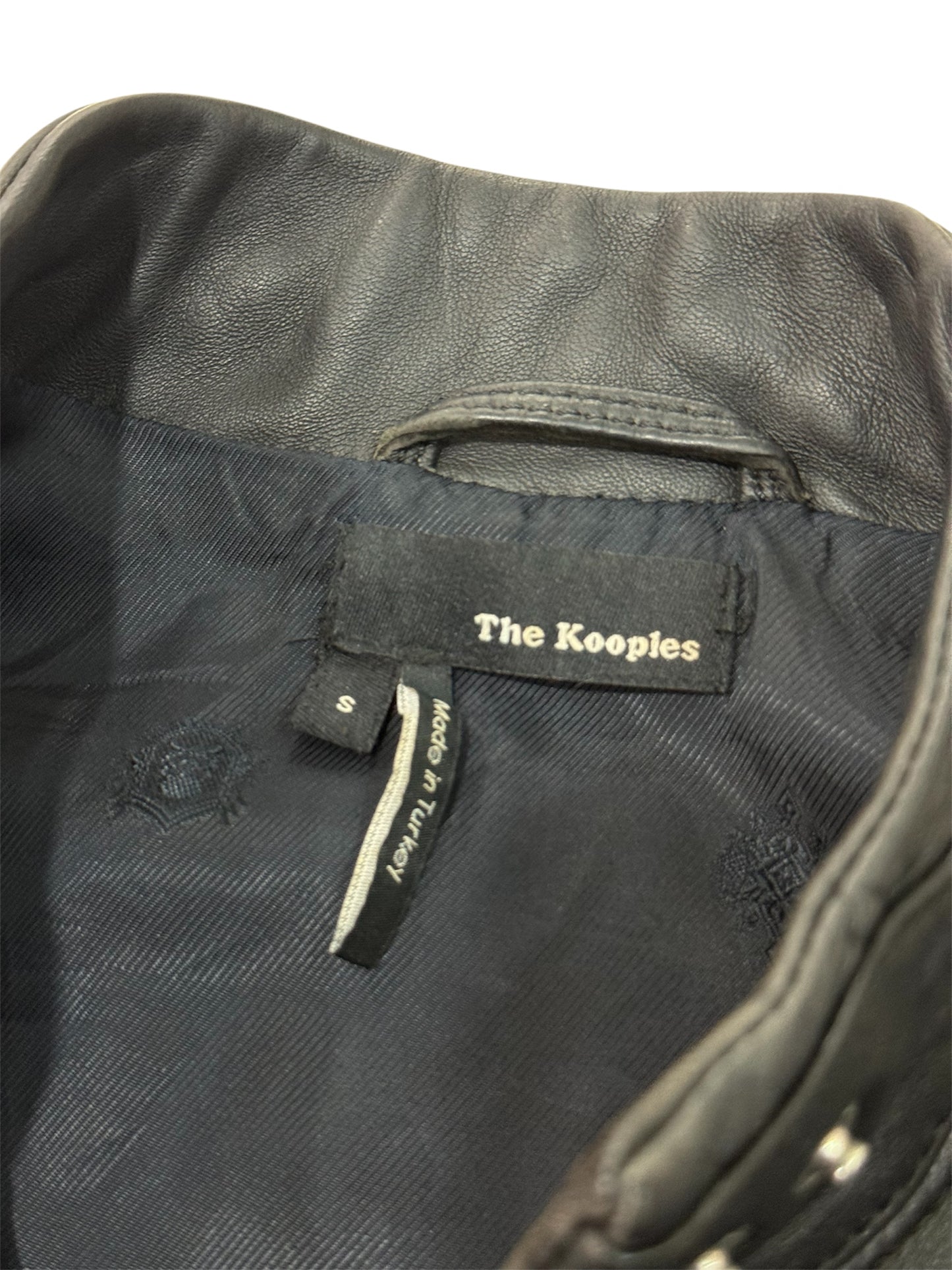 The Kooples Lambskin Leather Biker Jacket SS14