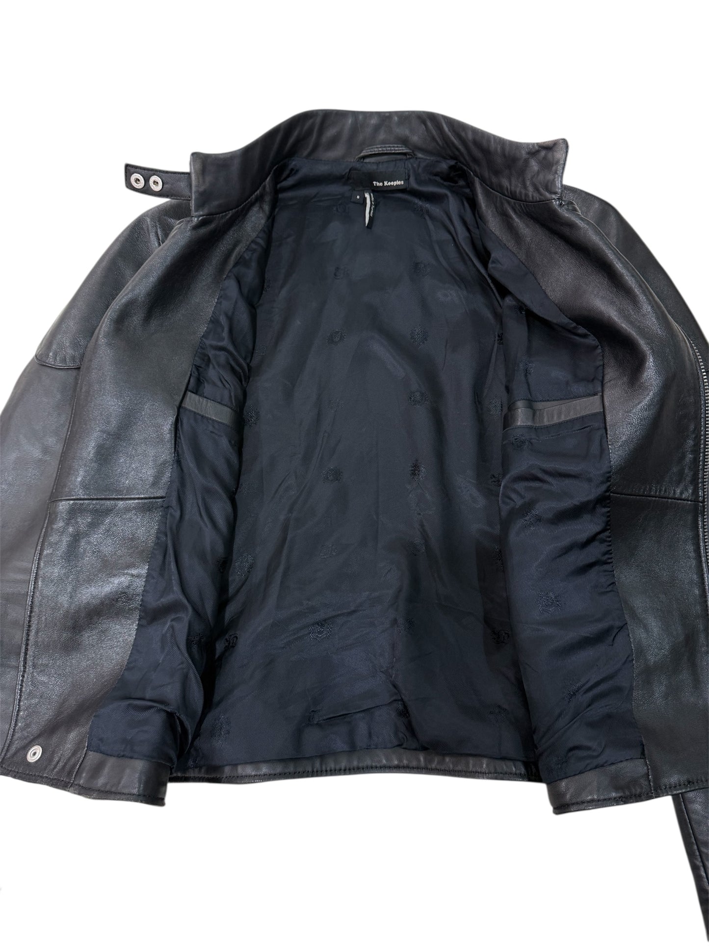 The Kooples Lambskin Leather Biker Jacket SS14
