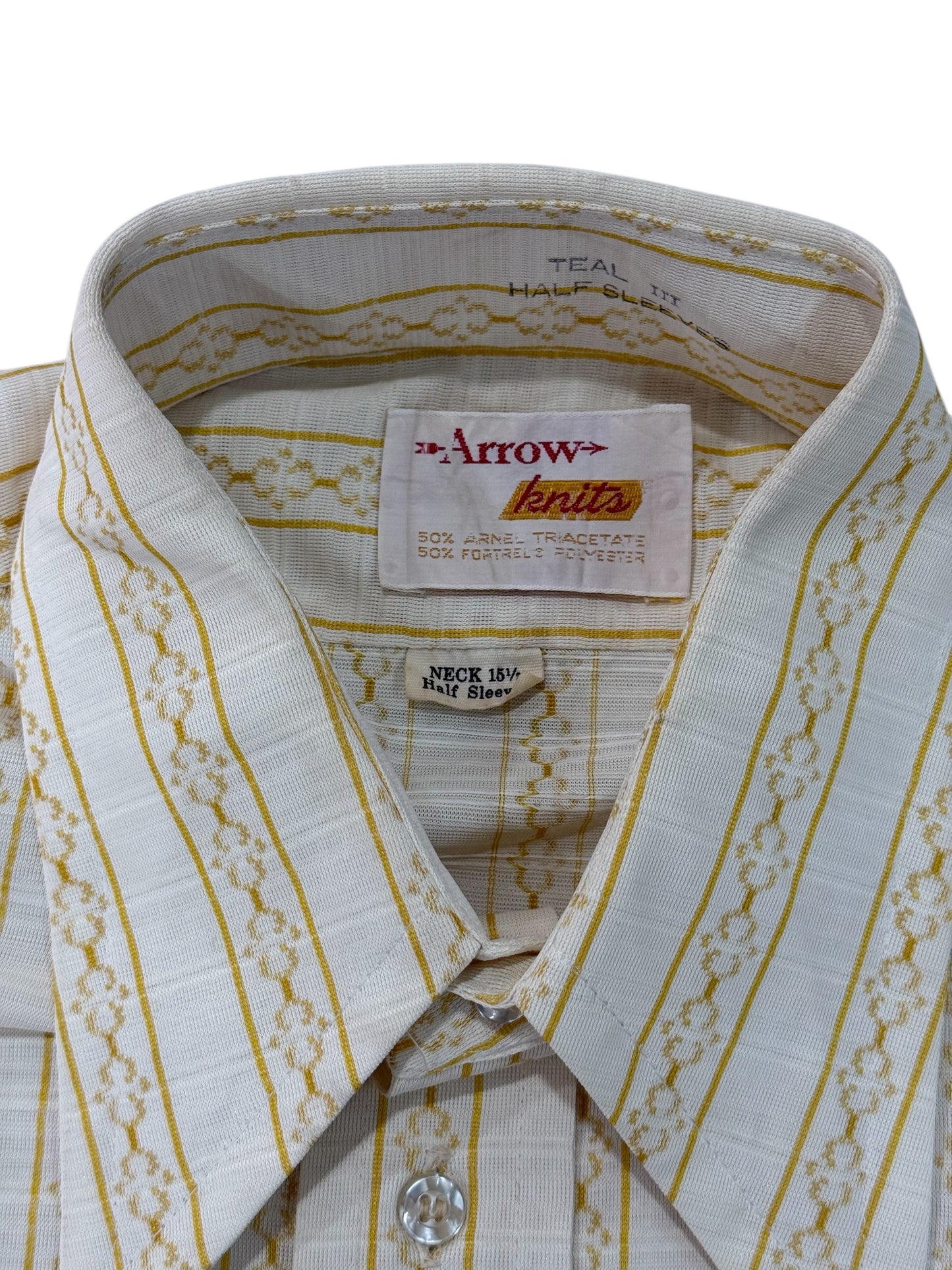 Vintage 1960s–70s Arrow Knits Short Sleeve Shirt