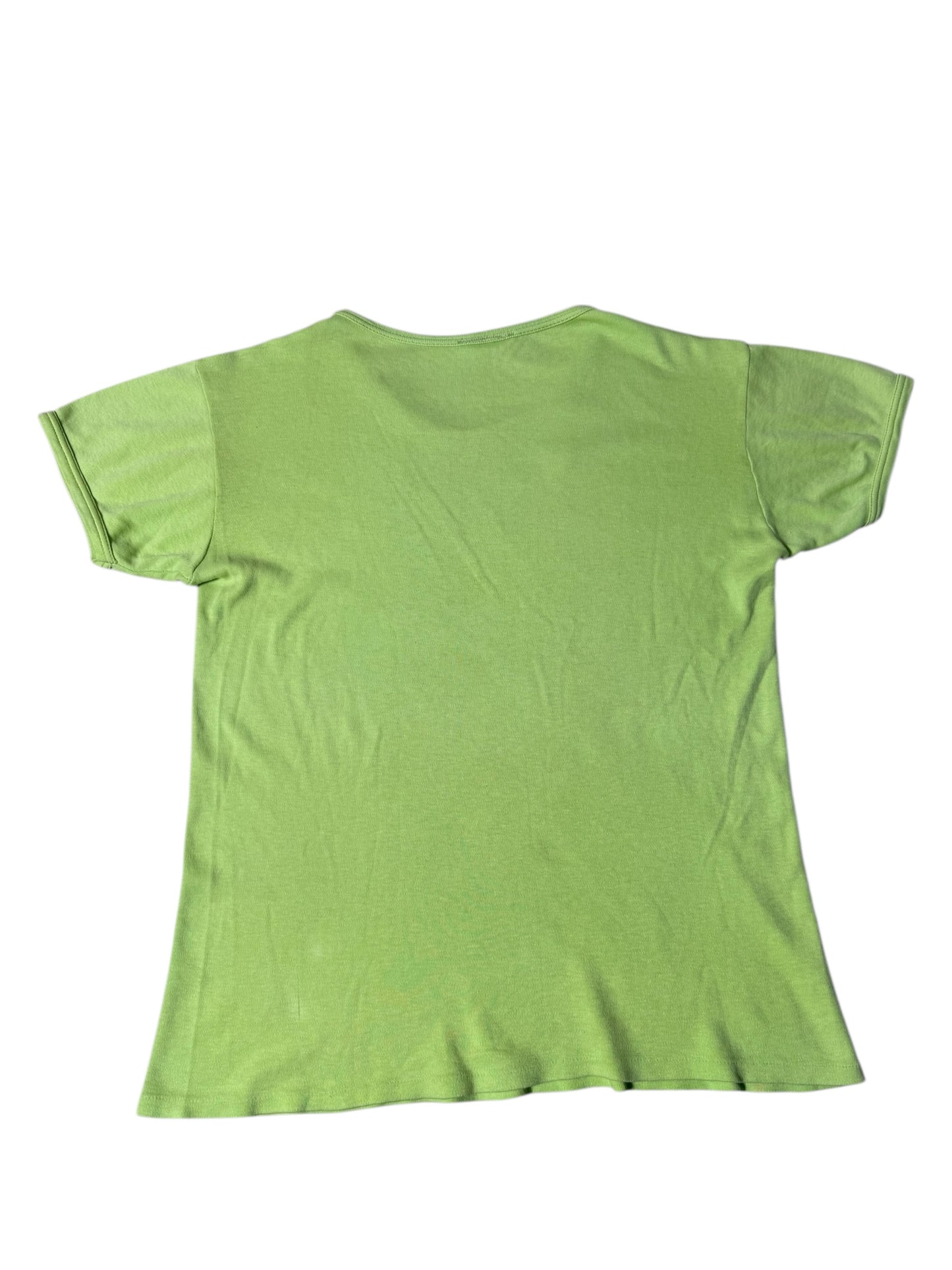 Vintage 1970s John Lennon Green Graphic T-Shirt Very Rare