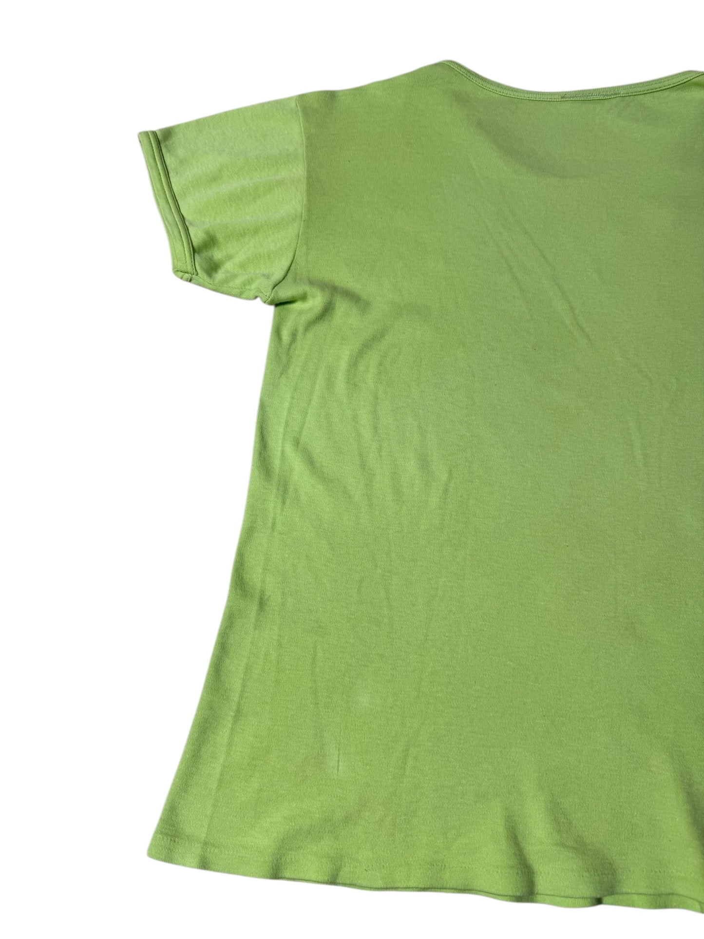 Vintage 1970s John Lennon Green Graphic T-Shirt Very Rare