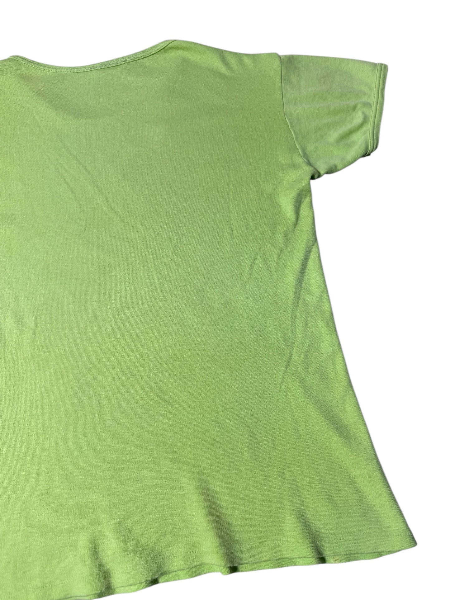 Vintage 1970s John Lennon Green Graphic T-Shirt Very Rare