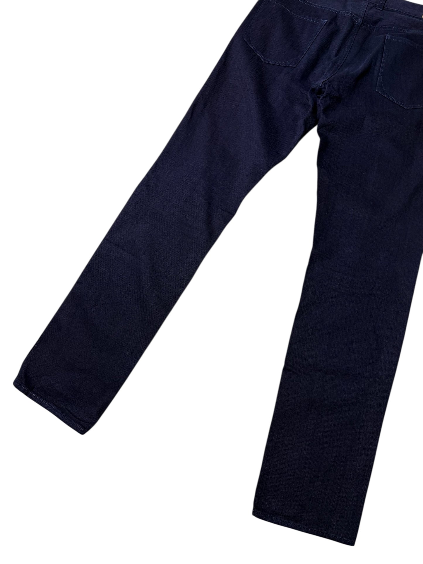 ABAHOUSE Japan Textured Cotton Twill Pants Straight Leg