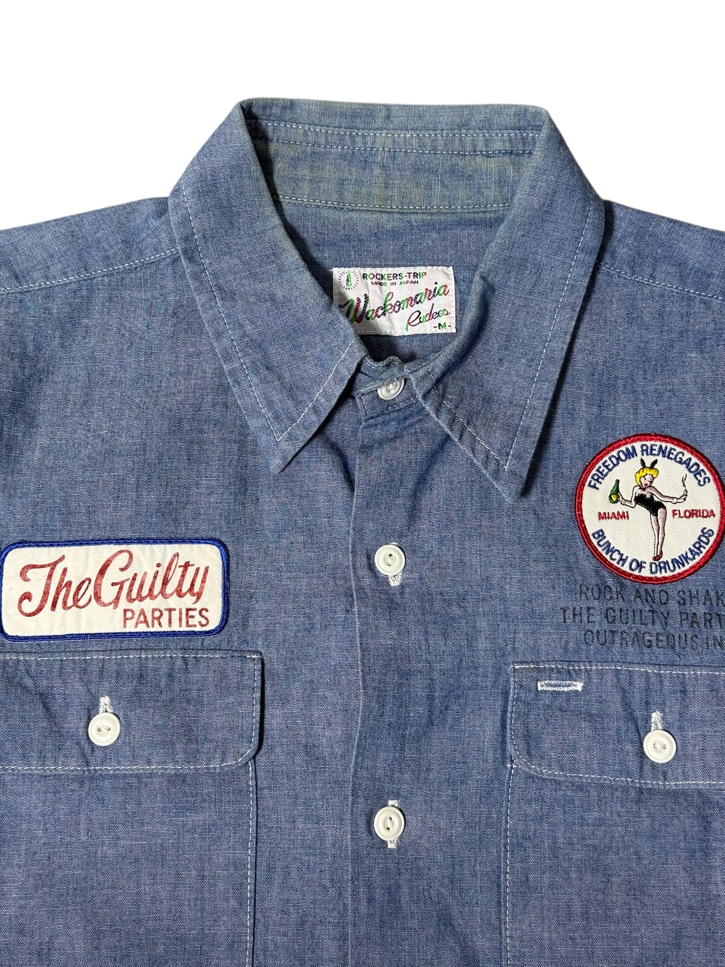 Wacko Maria The Guilty Parties Selvedge Chambray Work Shirt
