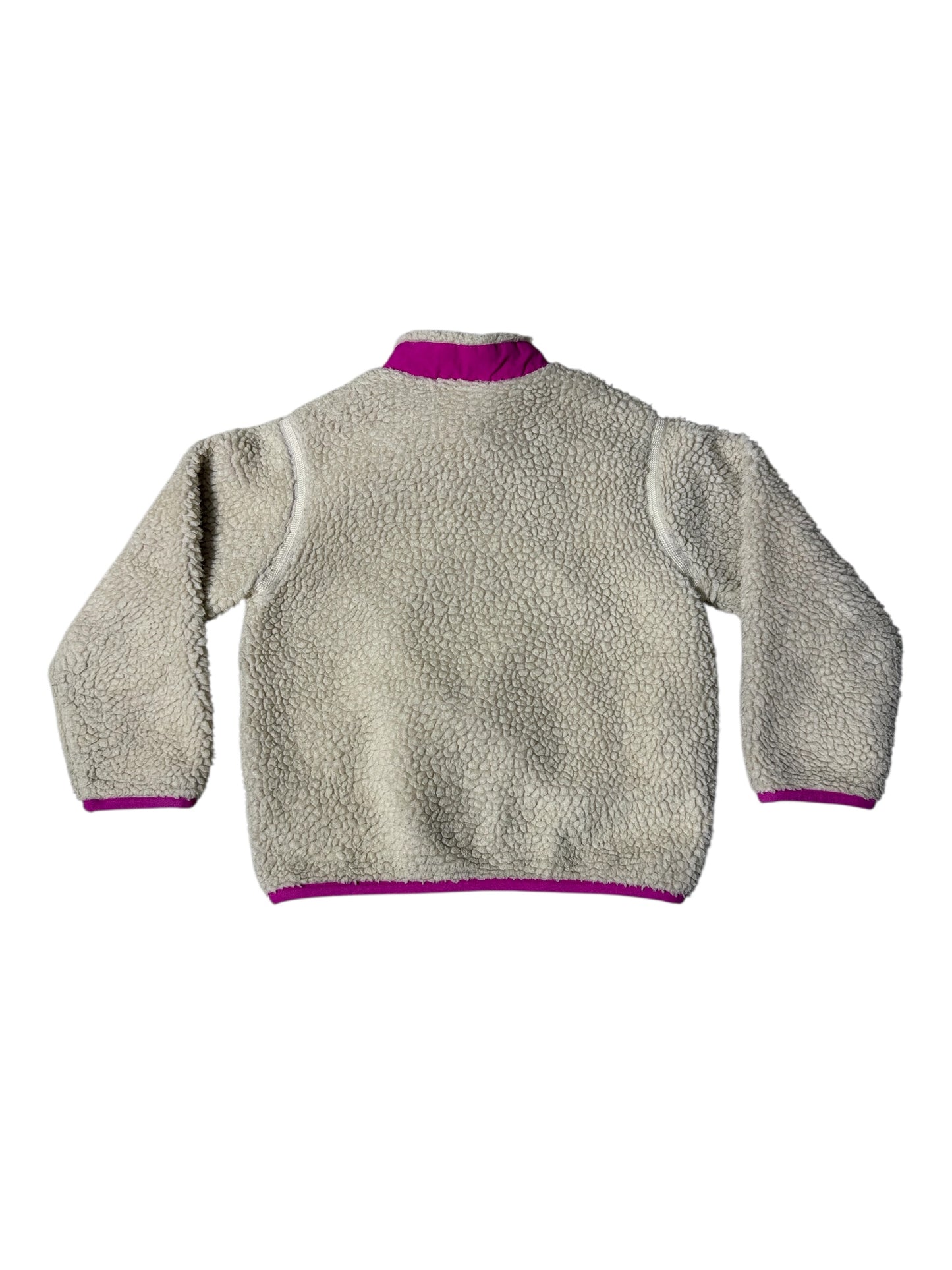Patagonia Baby Retro Fleece Jacket Cream & Magenta