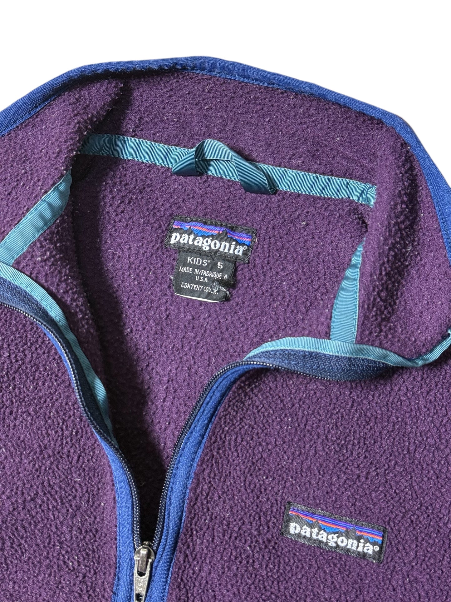 Vintage Patagonia Kids Synchilla Fleece Half Zip Jacket