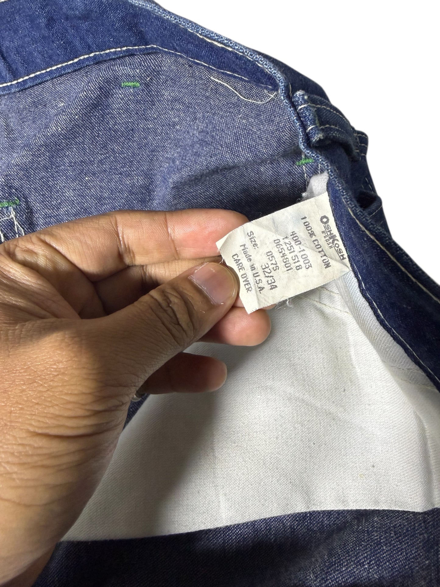 Vintage 1980s OshKosh B’Gosh Carpenter Denim Pants Workwear Carpenter