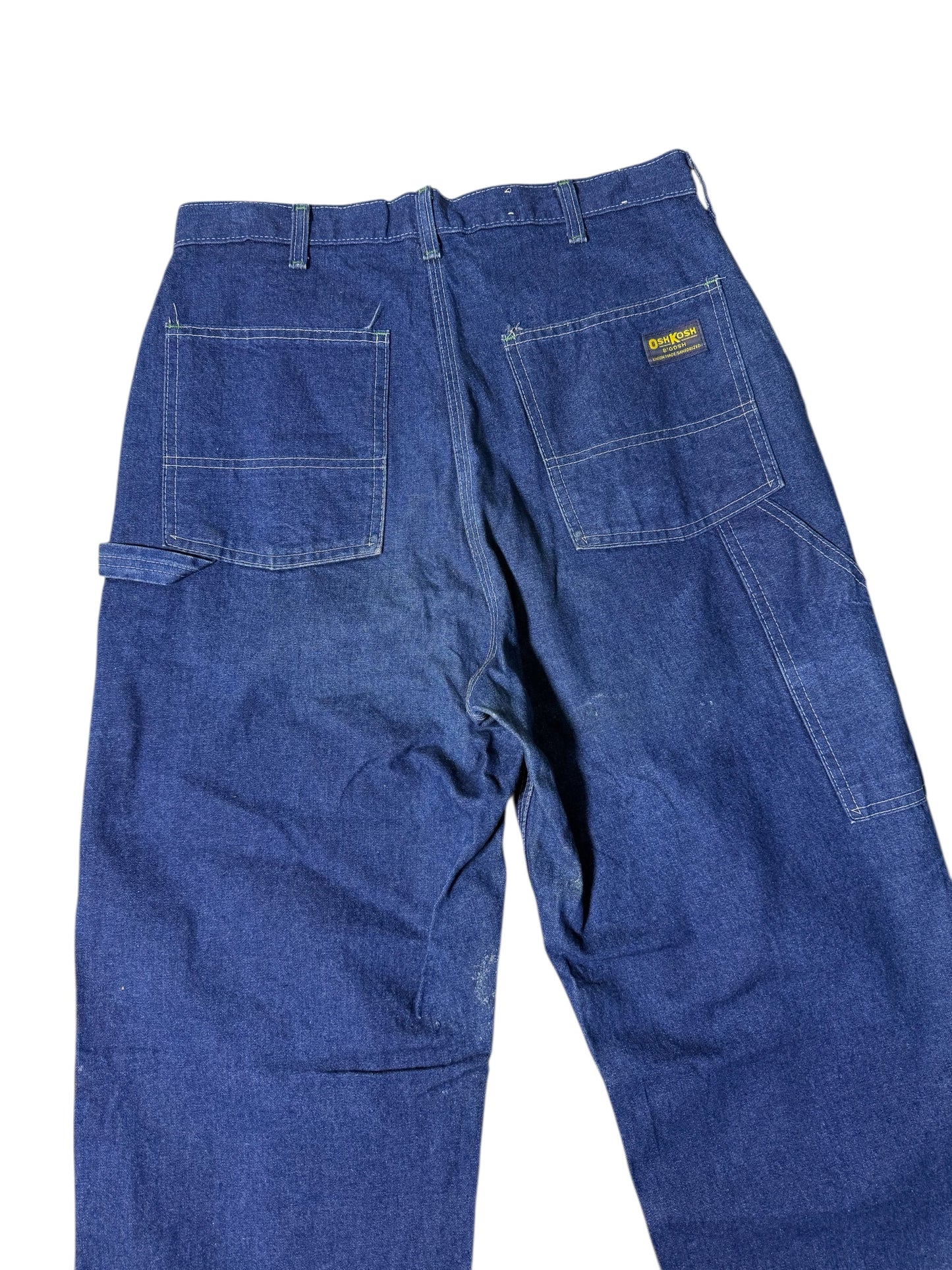 Vintage 1980s OshKosh B’Gosh Carpenter Denim Pants Workwear Carpenter