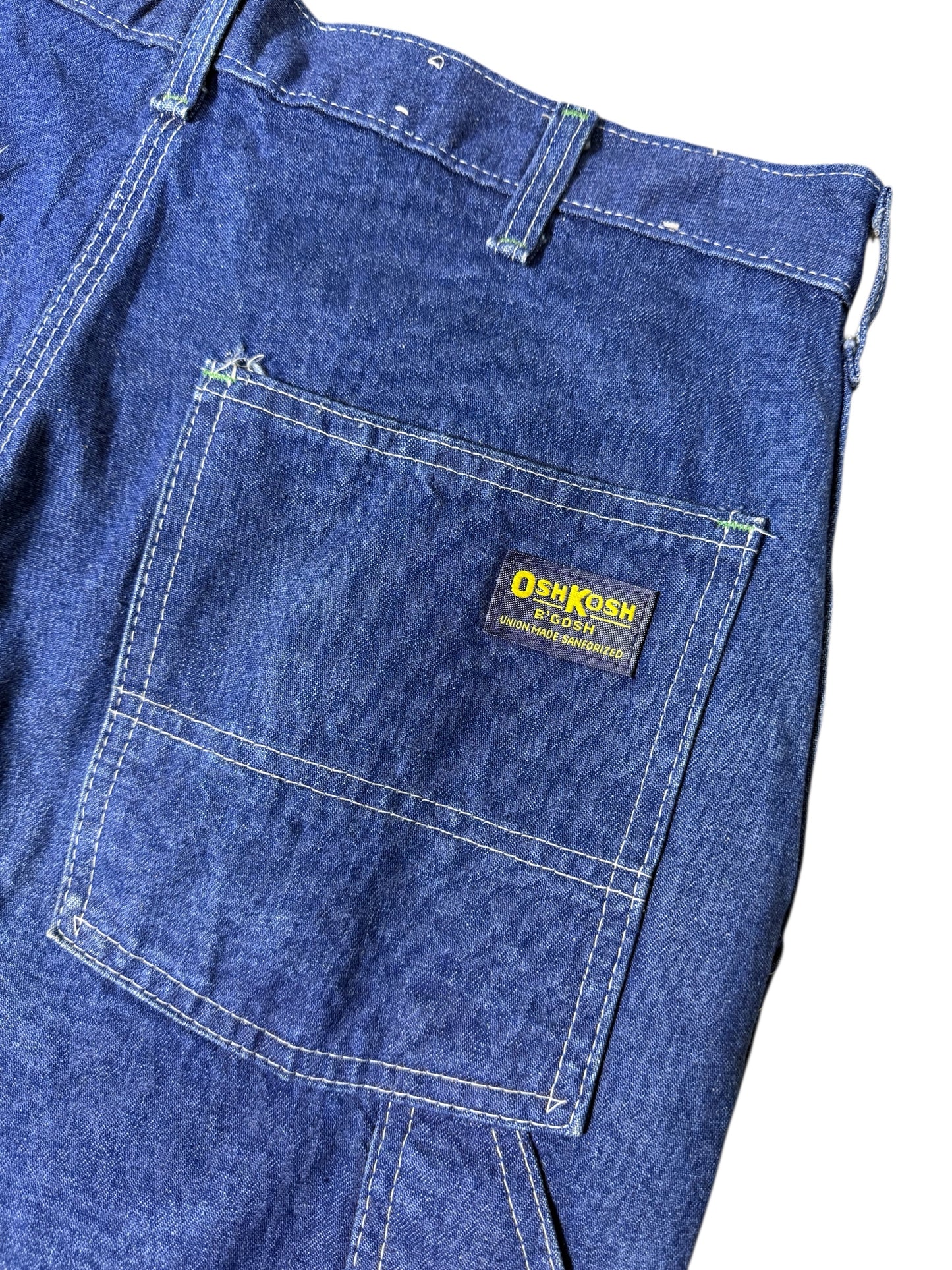 Vintage 1980s OshKosh B’Gosh Carpenter Denim Pants Workwear Carpenter