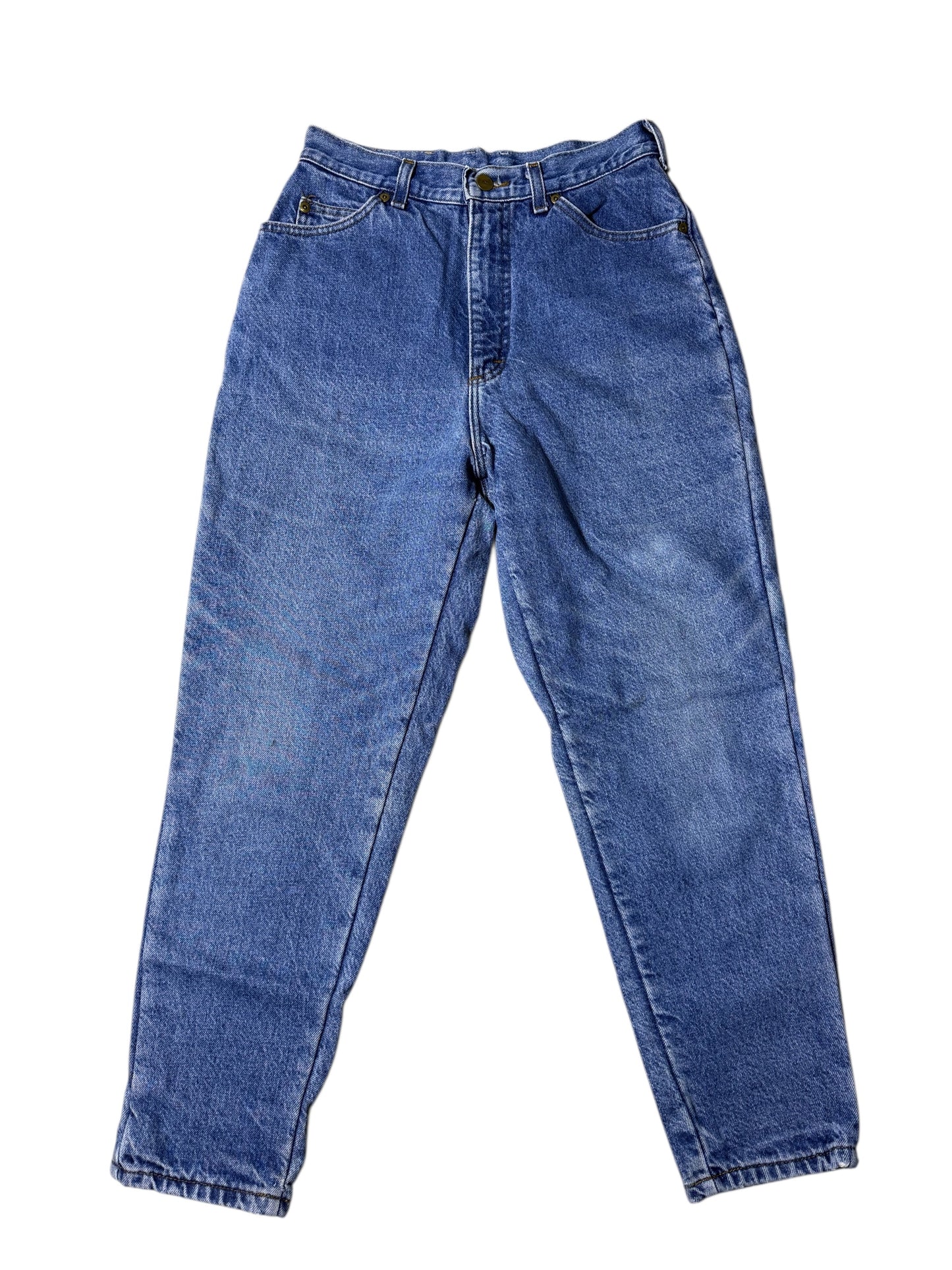 Vintage 1980s–90s L.L.Bean Blanket-Lined Denim Jeans High Waist Tapered Fit