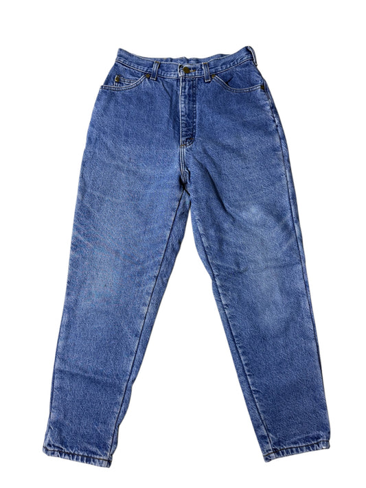 Vintage 1980s–90s L.L.Bean Blanket-Lined Denim Jeans High Waist Tapered Fit