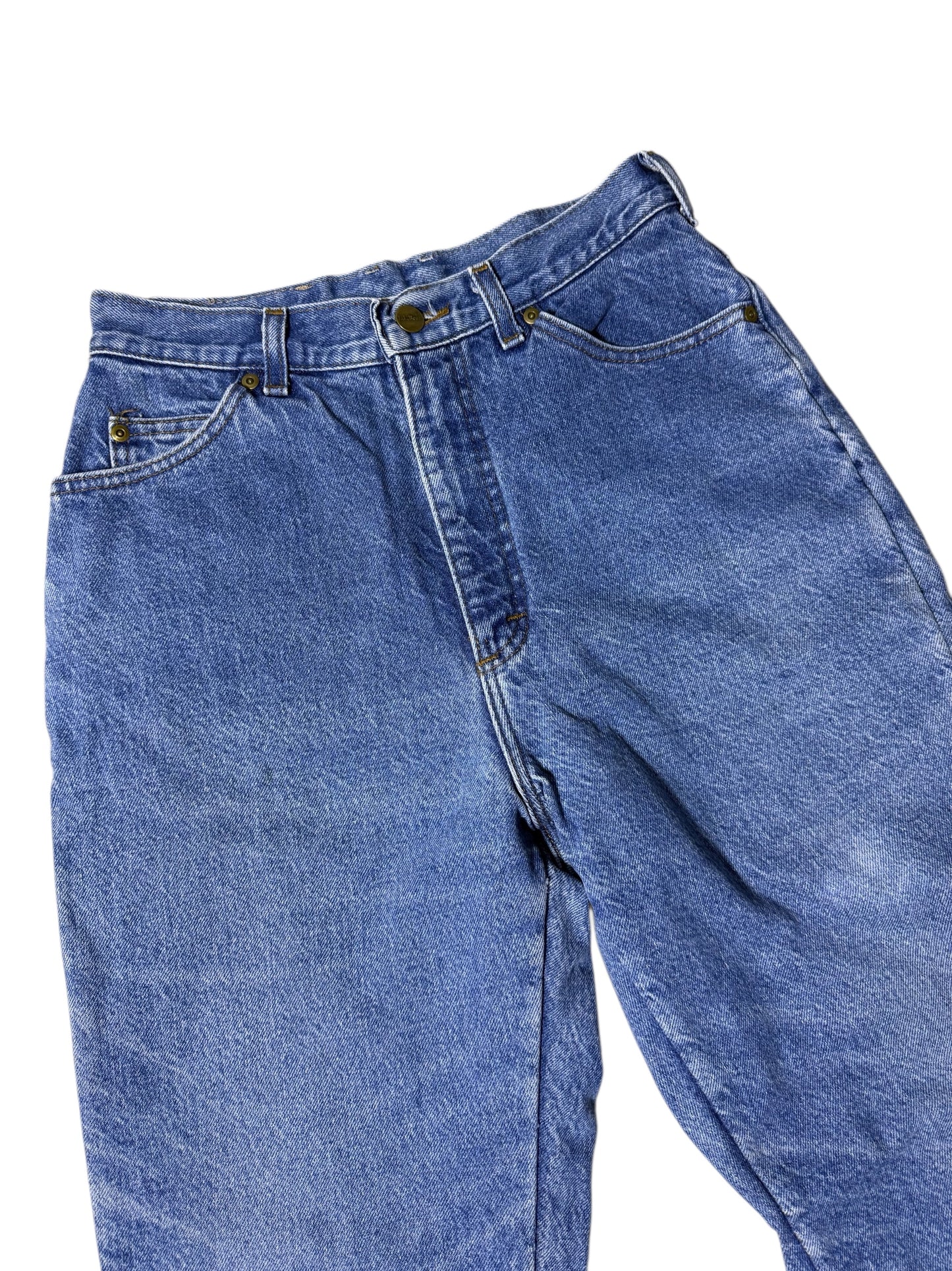 Vintage 1980s–90s L.L.Bean Blanket-Lined Denim Jeans High Waist Tapered Fit