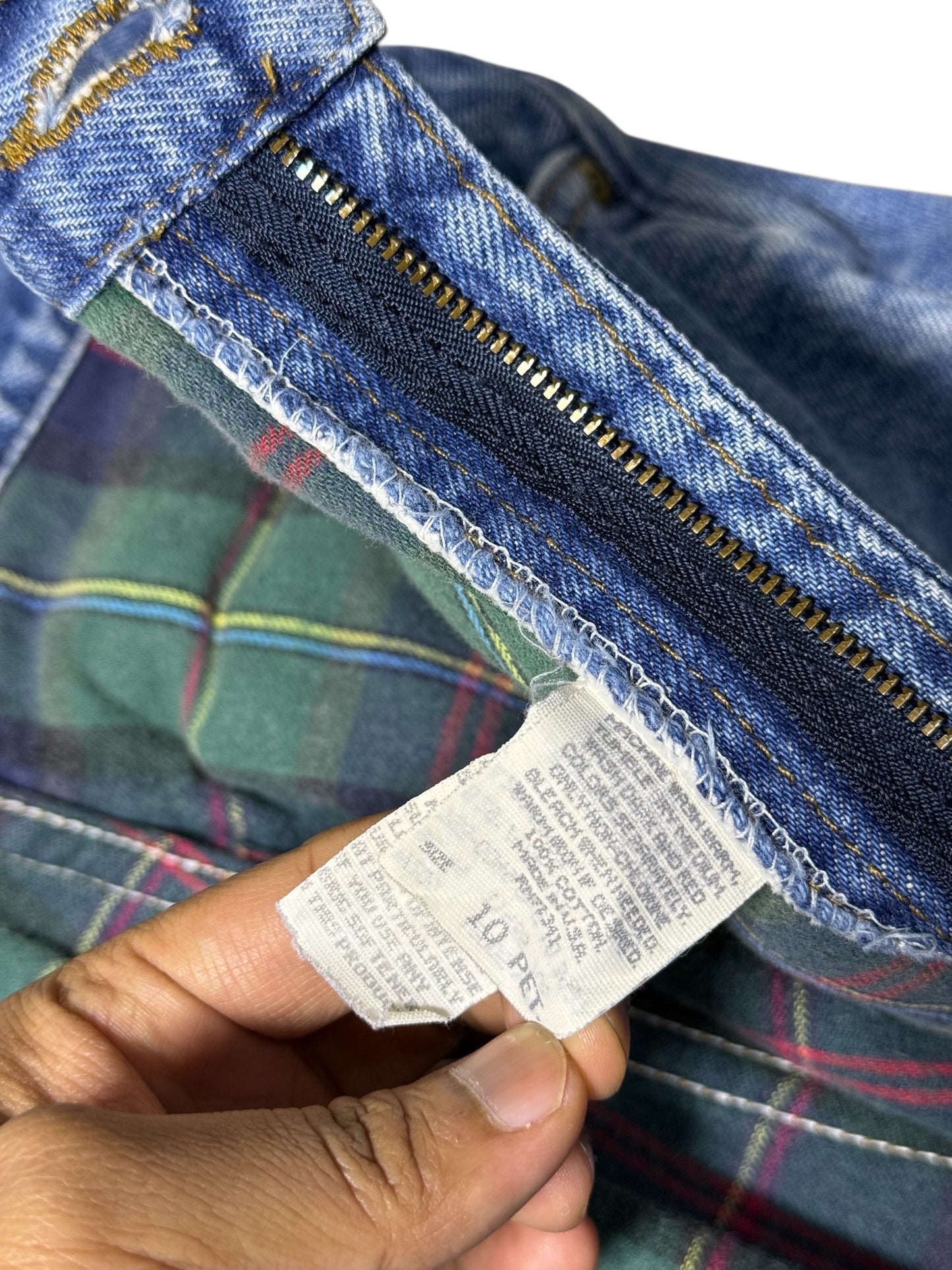 Vintage 1980s–90s L.L.Bean Blanket-Lined Denim Jeans High Waist Tapered Fit