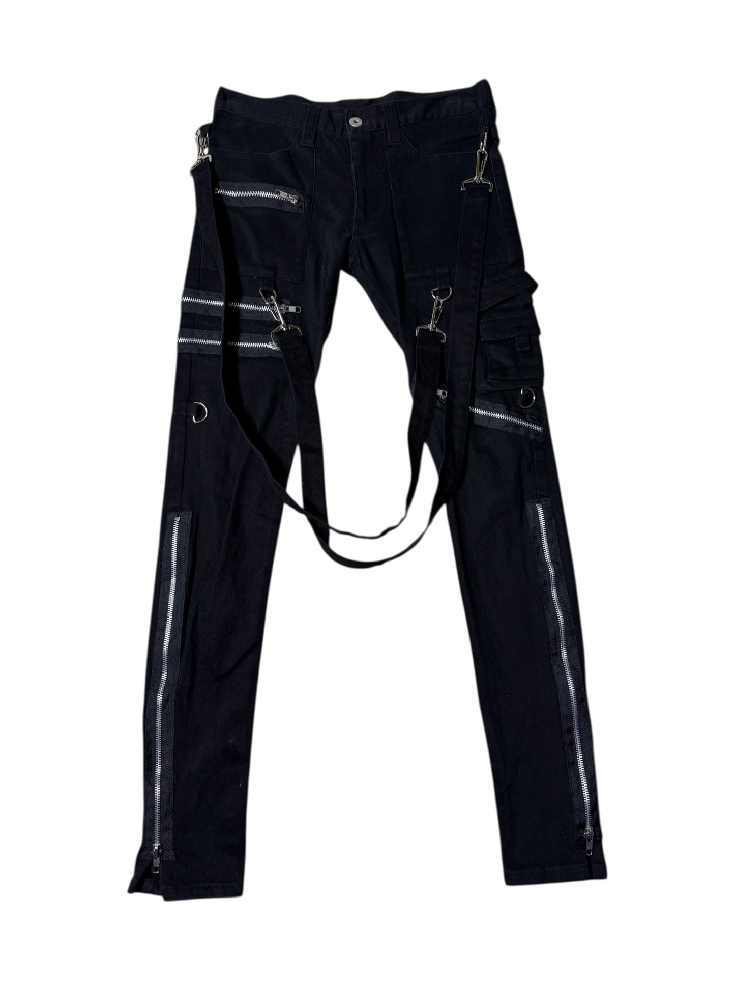Y2K Stigmata Sexy Dynamite London Punk Bondage Strap Pants