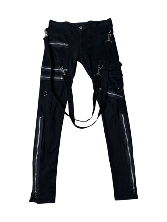 Y2K Stigmata Sexy Dynamite London Punk Bondage Strap Pants