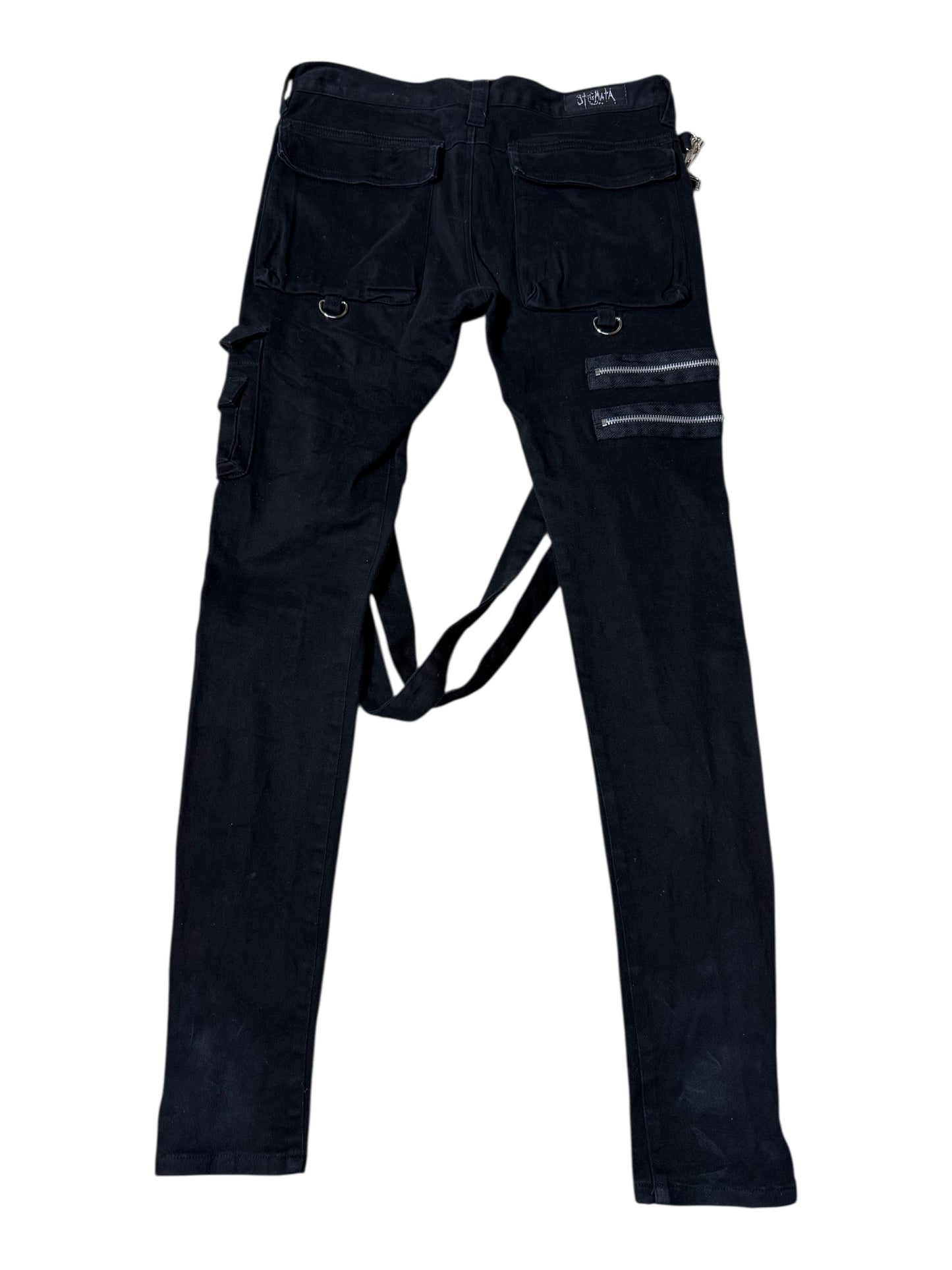 Y2K Stigmata Sexy Dynamite London Punk Bondage Strap Pants