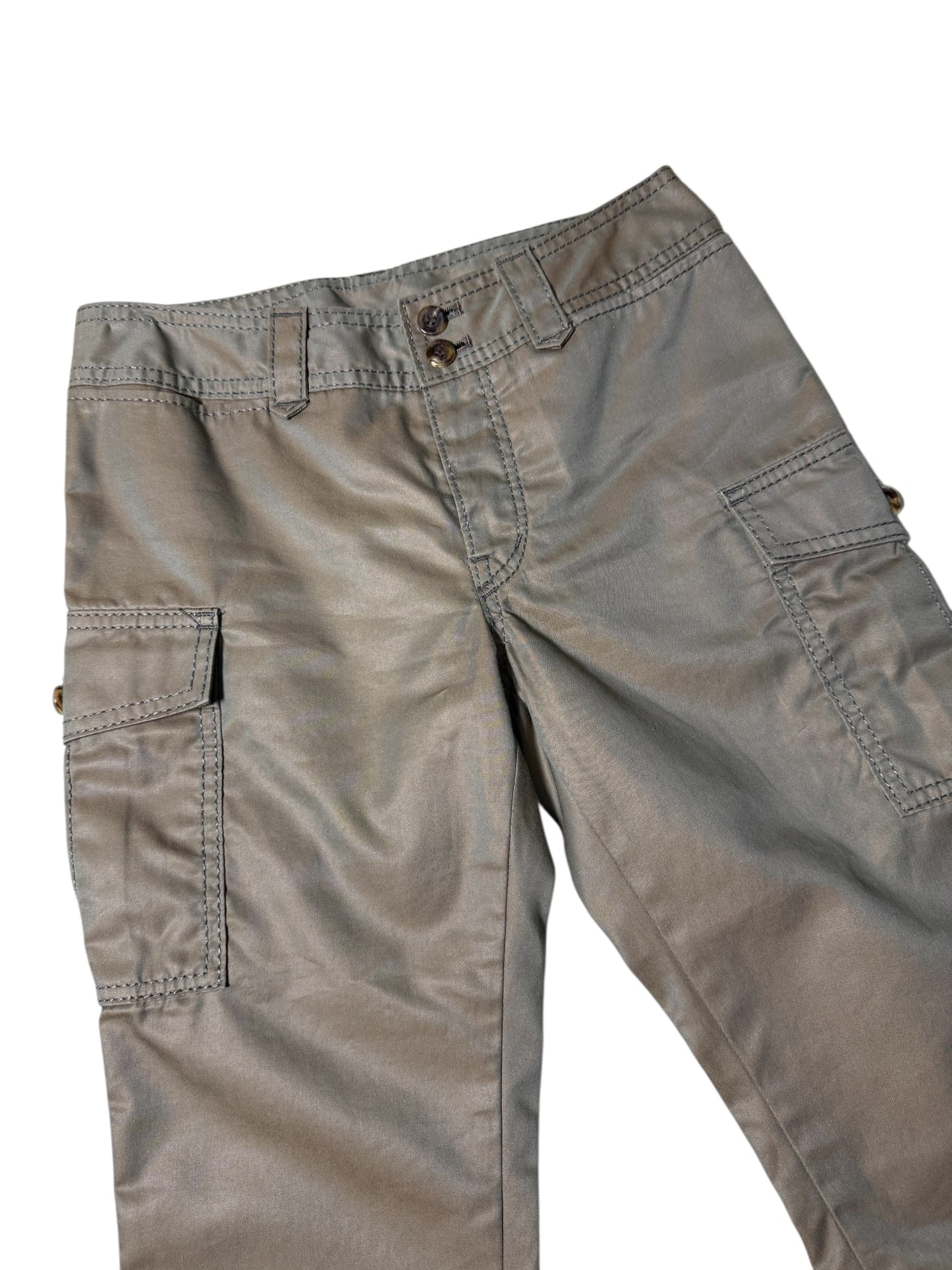 Hysterics by Hysteric Glamour Cropped Cargo Pants – Gray Utility Style