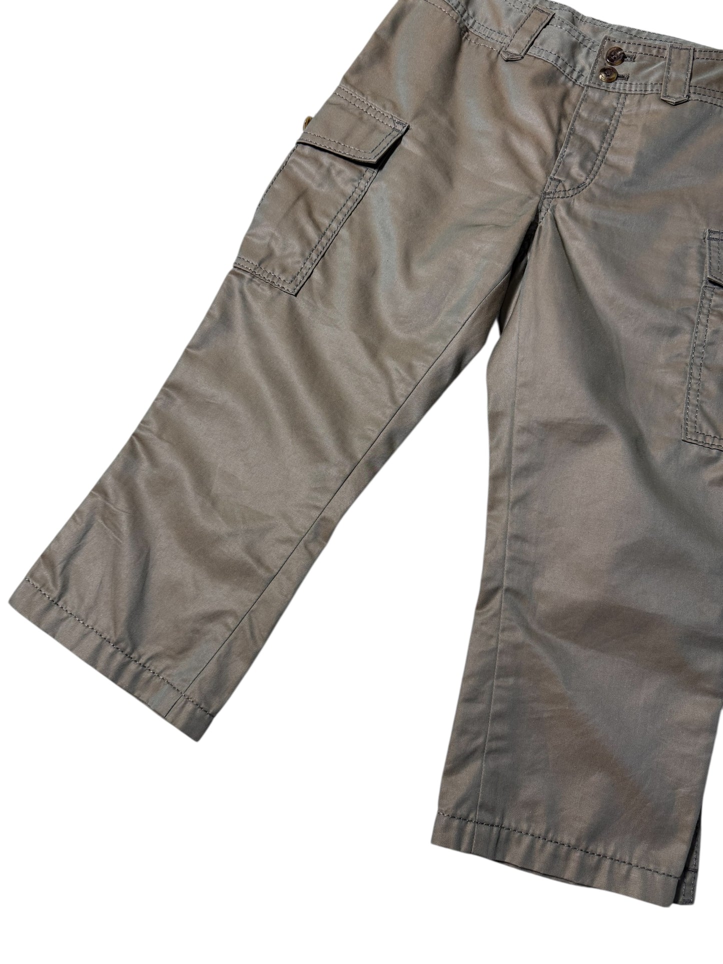 Hysterics by Hysteric Glamour Cropped Cargo Pants – Gray Utility Style