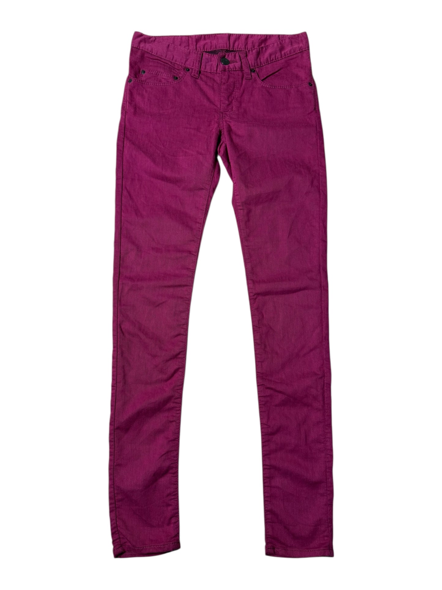 Hysteric Glamour XS Skinny Jeans Fuchsia Pink Low Rise
